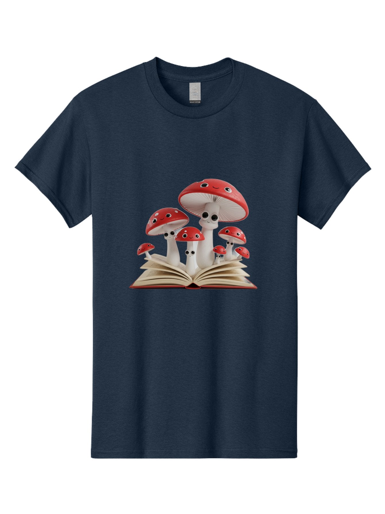 Mushrooms-Emerging-From-Book Men'S Graphic Tee, 100% Cotton, Comfortable Casual Summer Wear, Machine Washable, Vintage Camera, Old Camera, Antique Camera, Black Camera, Classic Photography, Photography Equipment, Nostalgic Device, Film Camera, Bag843