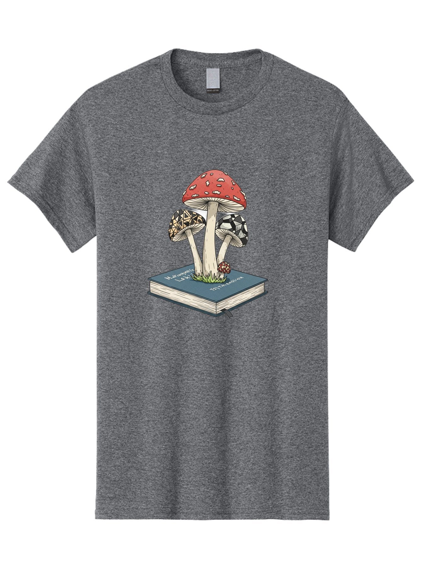 Mushrooms-On-Book-1 Men'S Graphic Tee, 100% Cotton, Comfortable Casual Summer Wear, Machine Washable, Vintage Camera, Old Camera, Antique Camera, Black Camera, Classic Photography, Photography Equipment, Nostalgic Device, Film Camera, Bag845 7