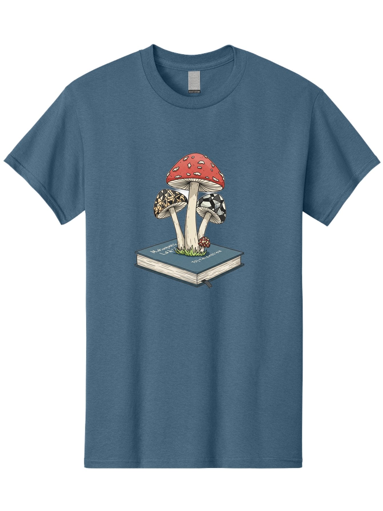 Mushrooms-On-Book-1 Men'S Graphic Tee, 100% Cotton, Comfortable Casual Summer Wear, Machine Washable, Vintage Camera, Old Camera, Antique Camera, Black Camera, Classic Photography, Photography Equipment, Nostalgic Device, Film Camera, Bag845 5