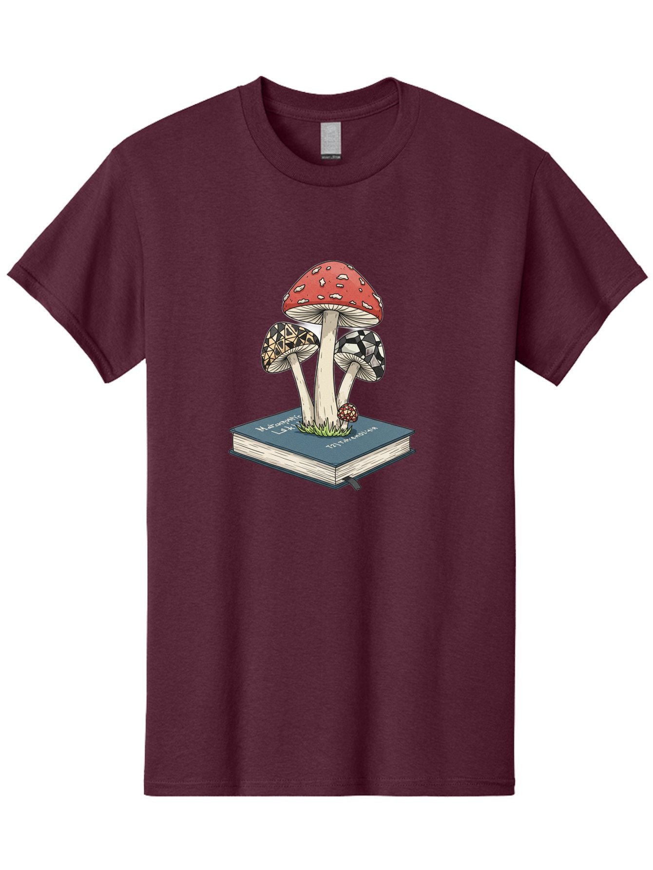 Mushrooms-On-Book-1 Men'S Graphic Tee, 100% Cotton, Comfortable Casual Summer Wear, Machine Washable, Vintage Camera, Old Camera, Antique Camera, Black Camera, Classic Photography, Photography Equipment, Nostalgic Device, Film Camera, Bag845 13