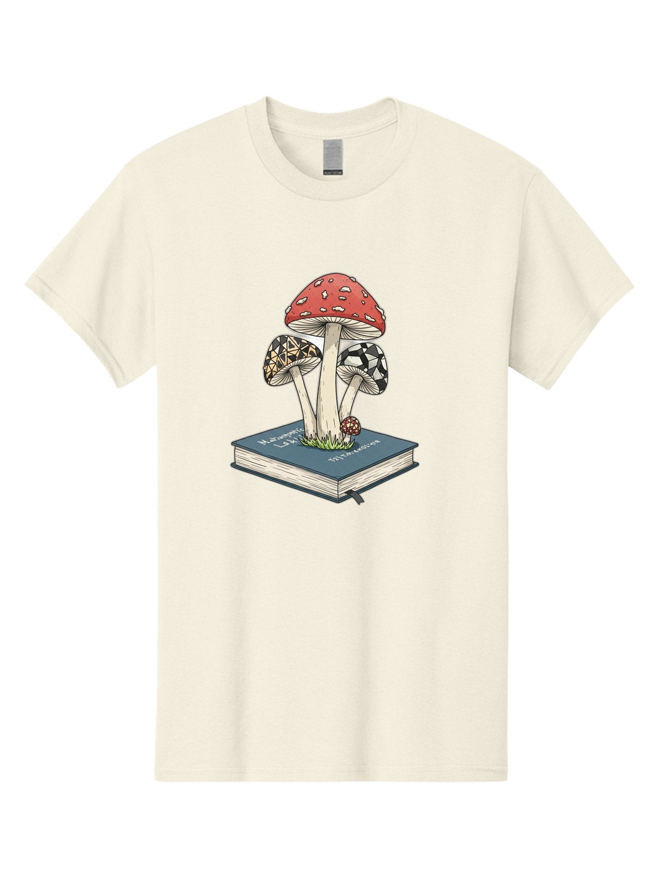 Mushrooms-On-Book-1 Men'S Graphic Tee, 100% Cotton, Comfortable Casual Summer Wear, Machine Washable, Vintage Camera, Old Camera, Antique Camera, Black Camera, Classic Photography, Photography Equipment, Nostalgic Device, Film Camera, Bag845