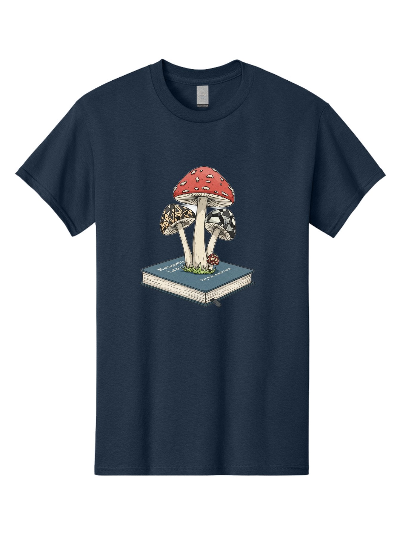 Mushrooms-On-Book-1 Men'S Graphic Tee, 100% Cotton, Comfortable Casual Summer Wear, Machine Washable, Vintage Camera, Old Camera, Antique Camera, Black Camera, Classic Photography, Photography Equipment, Nostalgic Device, Film Camera, Bag845 8