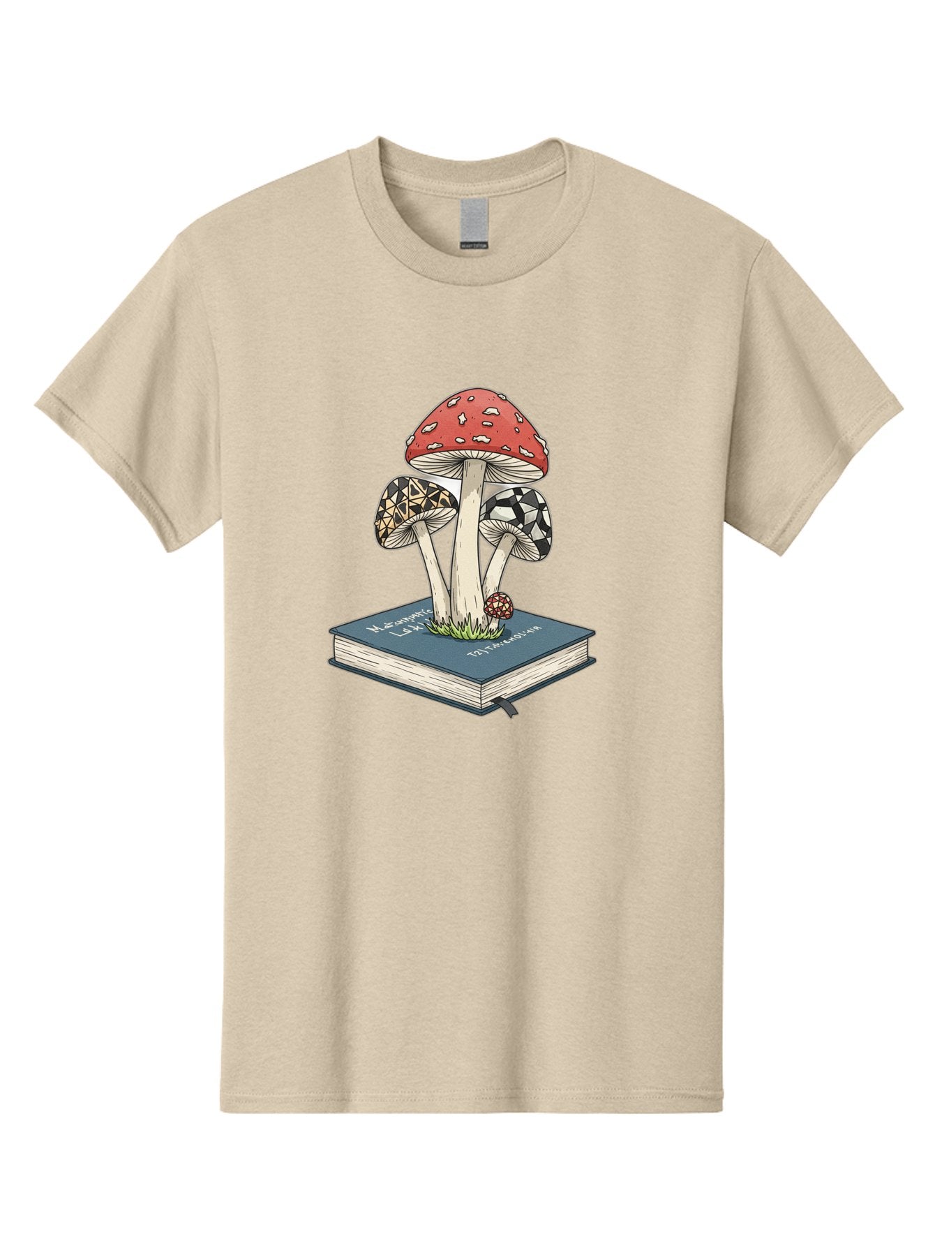 Mushrooms-On-Book-1 Men'S Graphic Tee, 100% Cotton, Comfortable Casual Summer Wear, Machine Washable, Vintage Camera, Old Camera, Antique Camera, Black Camera, Classic Photography, Photography Equipment, Nostalgic Device, Film Camera, Bag845 10