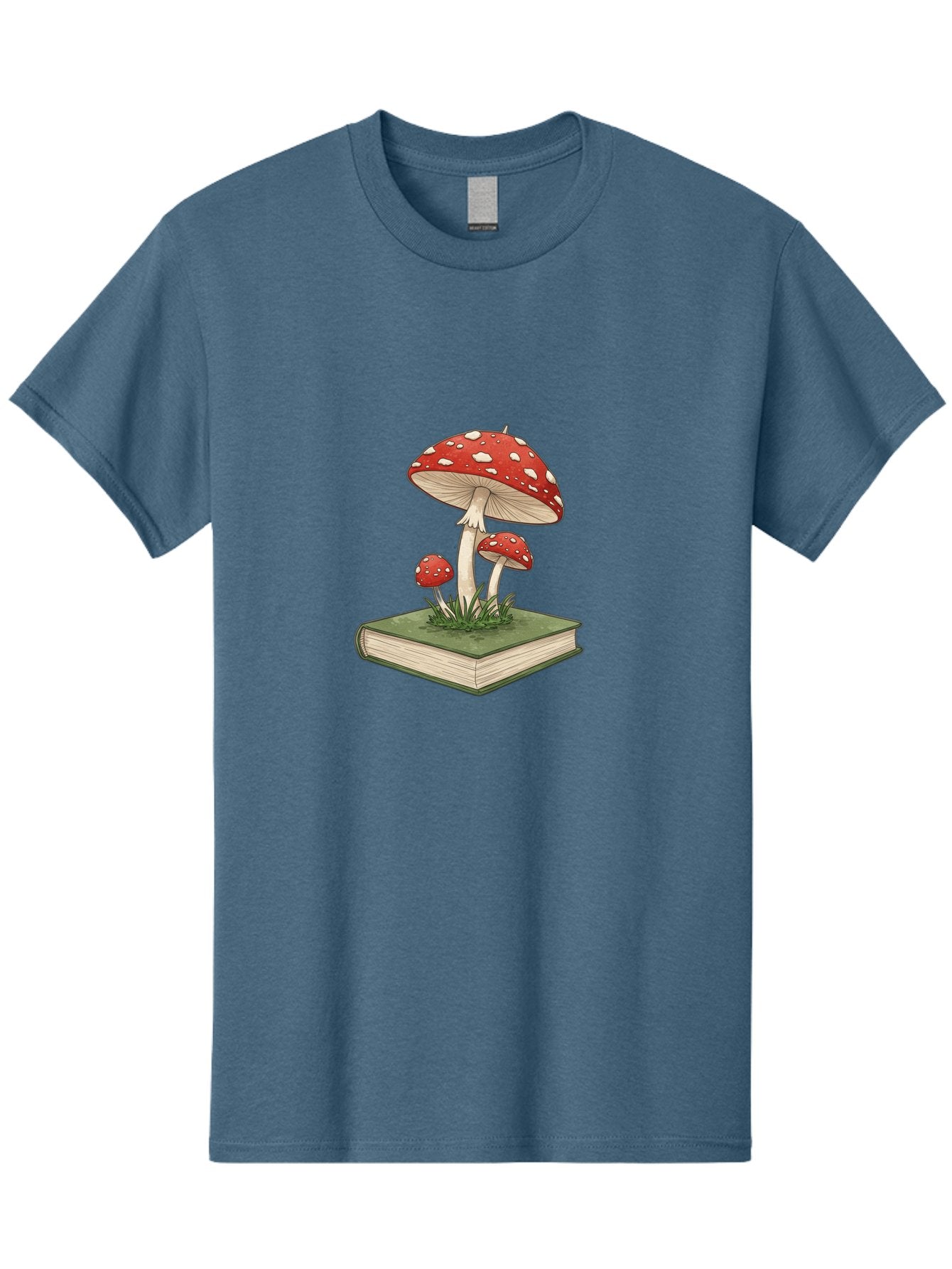 Mushrooms-On-Book-2 Men'S Graphic Tee, 100% Cotton, Comfortable Casual Summer Wear, Machine Washable, Vintage Camera, Old Camera, Antique Camera, Black Camera, Classic Photography, Photography Equipment, Nostalgic Device, Film Camera, Bag846 8