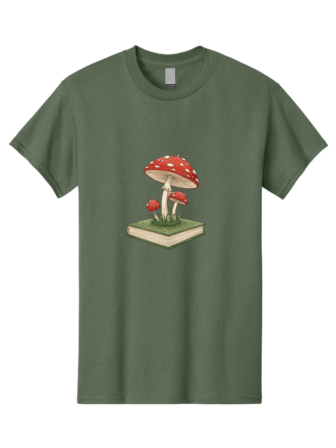 Mushrooms-On-Book-2 Men'S Graphic Tee, 100% Cotton, Comfortable Casual Summer Wear, Machine Washable, Vintage Camera, Old Camera, Antique Camera, Black Camera, Classic Photography, Photography Equipment, Nostalgic Device, Film Camera, Bag846 13