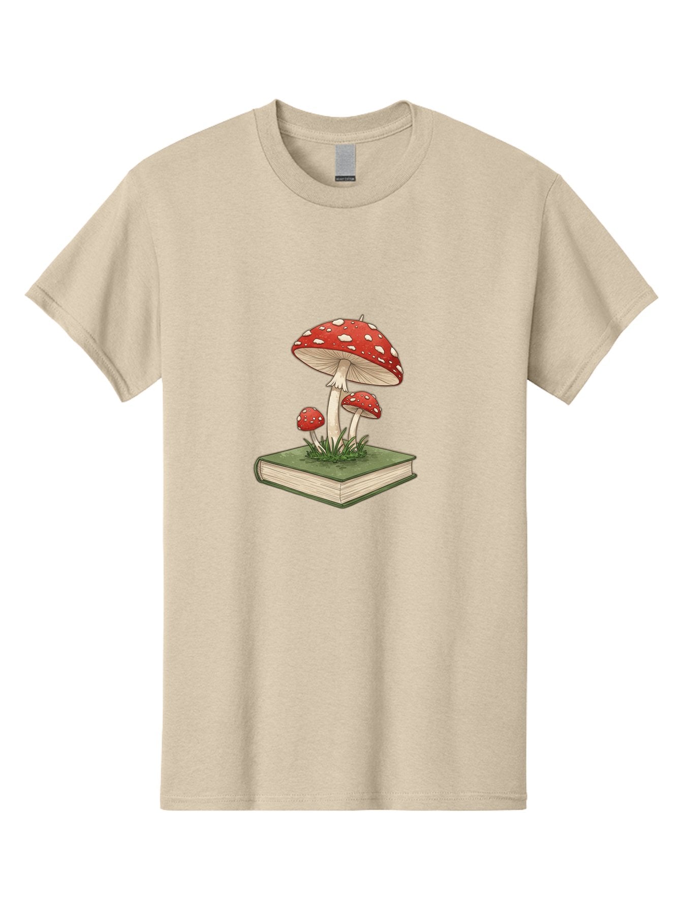 Mushrooms-On-Book-2 Men'S Graphic Tee, 100% Cotton, Comfortable Casual Summer Wear, Machine Washable, Vintage Camera, Old Camera, Antique Camera, Black Camera, Classic Photography, Photography Equipment, Nostalgic Device, Film Camera, Bag846 9