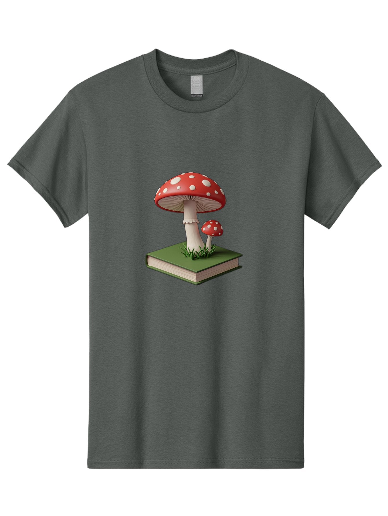 Mushrooms-On-Book-3 Men'S Graphic Tee, 100% Cotton, Comfortable Casual Summer Wear, Machine Washable, Vintage Camera, Old Camera, Antique Camera, Black Camera, Classic Photography, Photography Equipment, Nostalgic Device, Film Camera, Bag847 5