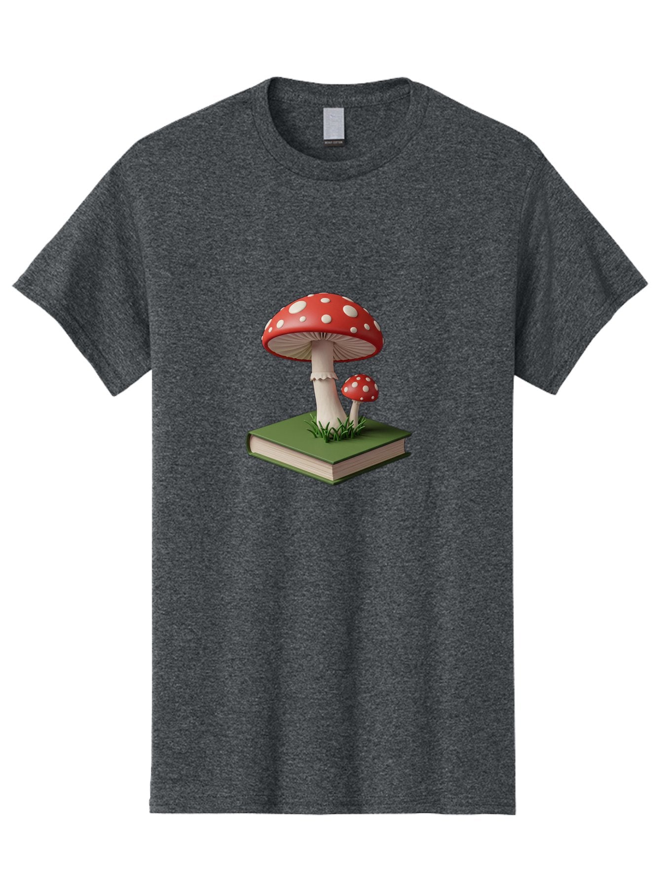 Mushrooms-On-Book-3 Men'S Graphic Tee, 100% Cotton, Comfortable Casual Summer Wear, Machine Washable, Vintage Camera, Old Camera, Antique Camera, Black Camera, Classic Photography, Photography Equipment, Nostalgic Device, Film Camera, Bag847