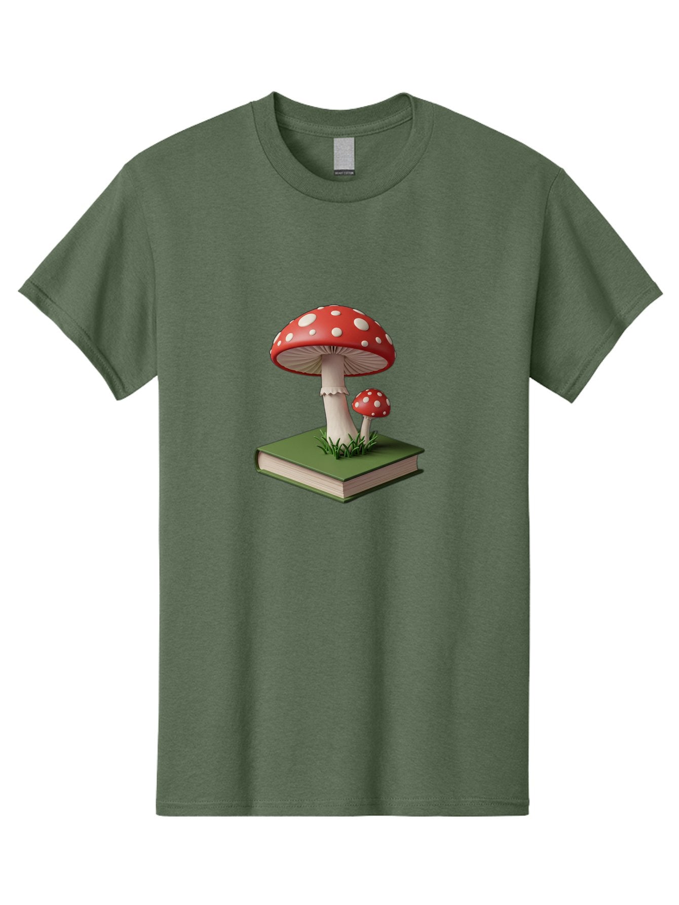 Mushrooms-On-Book-3 Men'S Graphic Tee, 100% Cotton, Comfortable Casual Summer Wear, Machine Washable, Vintage Camera, Old Camera, Antique Camera, Black Camera, Classic Photography, Photography Equipment, Nostalgic Device, Film Camera, Bag847 3