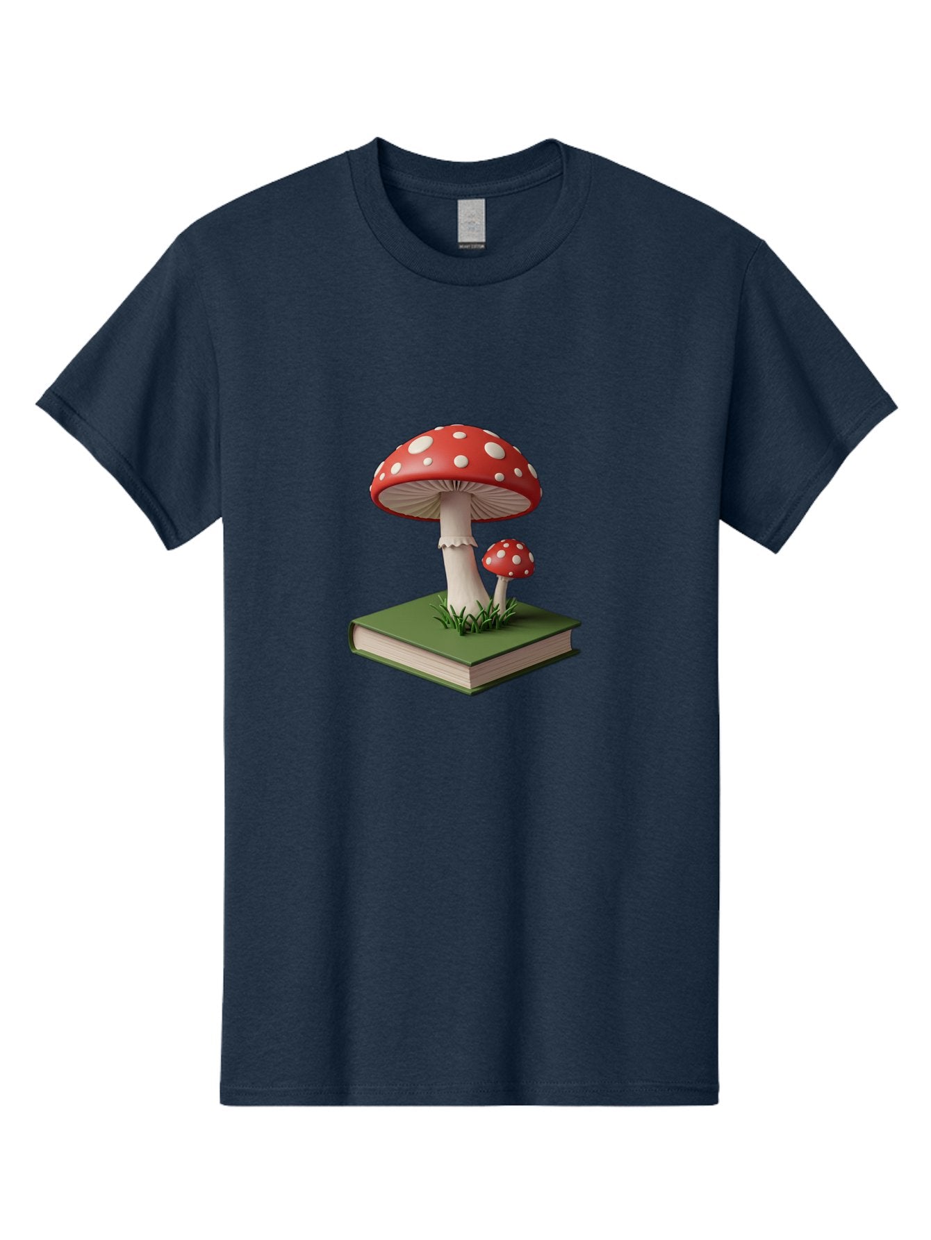 Mushrooms-On-Book-3 Men'S Graphic Tee, 100% Cotton, Comfortable Casual Summer Wear, Machine Washable, Vintage Camera, Old Camera, Antique Camera, Black Camera, Classic Photography, Photography Equipment, Nostalgic Device, Film Camera, Bag847 7