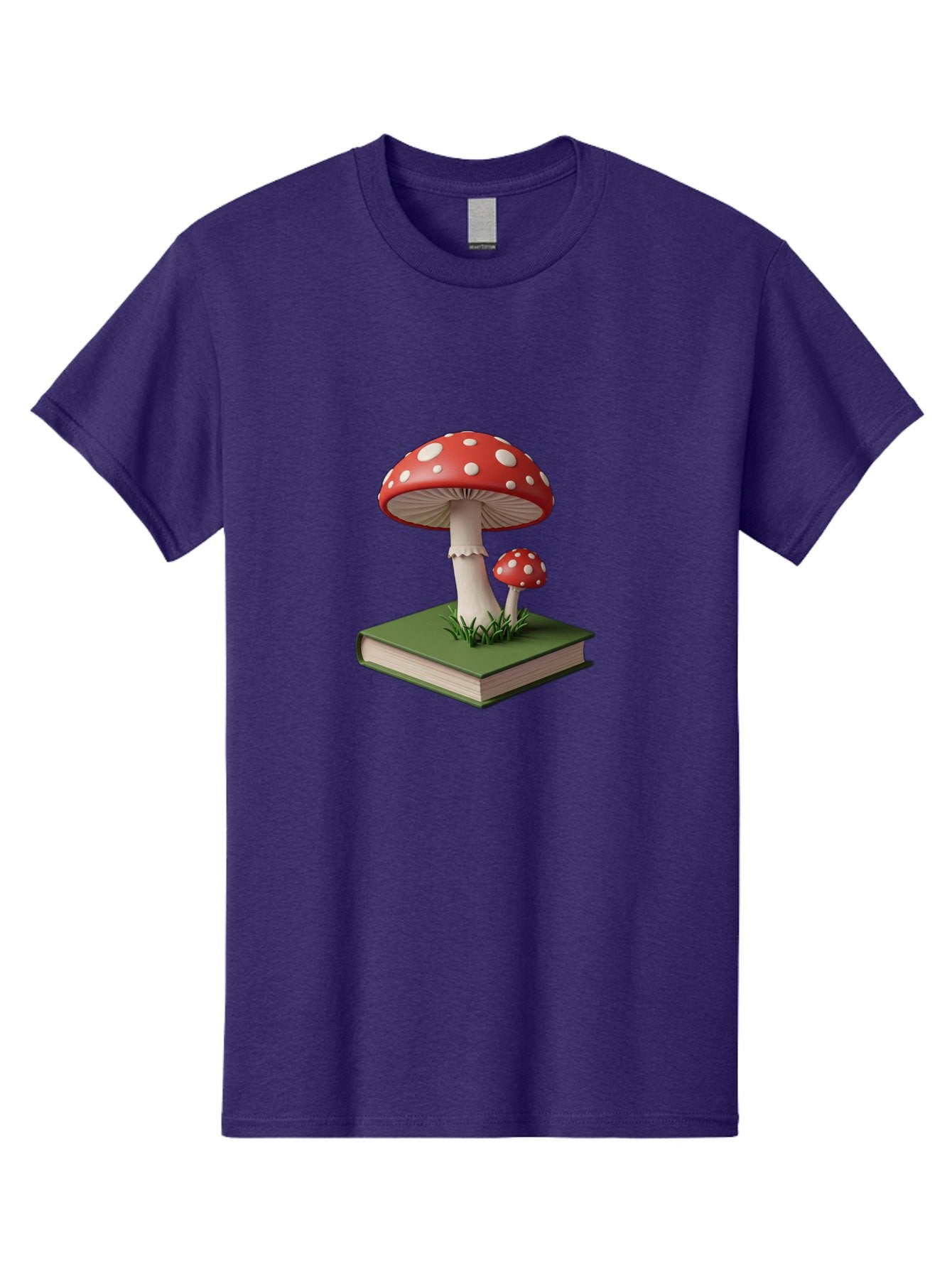 Mushrooms-On-Book-3 Men'S Graphic Tee, 100% Cotton, Comfortable Casual Summer Wear, Machine Washable, Vintage Camera, Old Camera, Antique Camera, Black Camera, Classic Photography, Photography Equipment, Nostalgic Device, Film Camera, Bag847 15