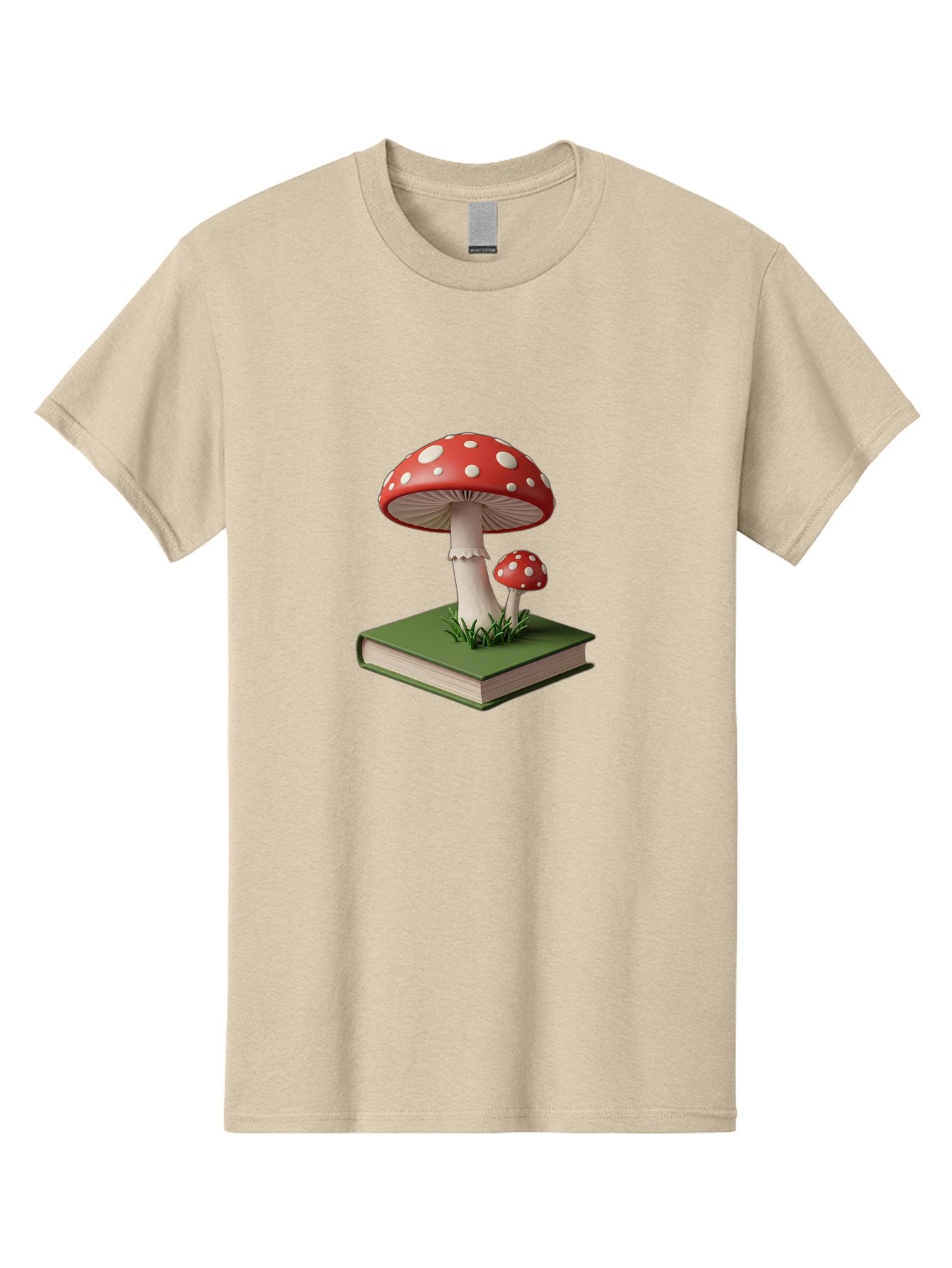 Mushrooms-On-Book-3 Men'S Graphic Tee, 100% Cotton, Comfortable Casual Summer Wear, Machine Washable, Vintage Camera, Old Camera, Antique Camera, Black Camera, Classic Photography, Photography Equipment, Nostalgic Device, Film Camera, Bag847