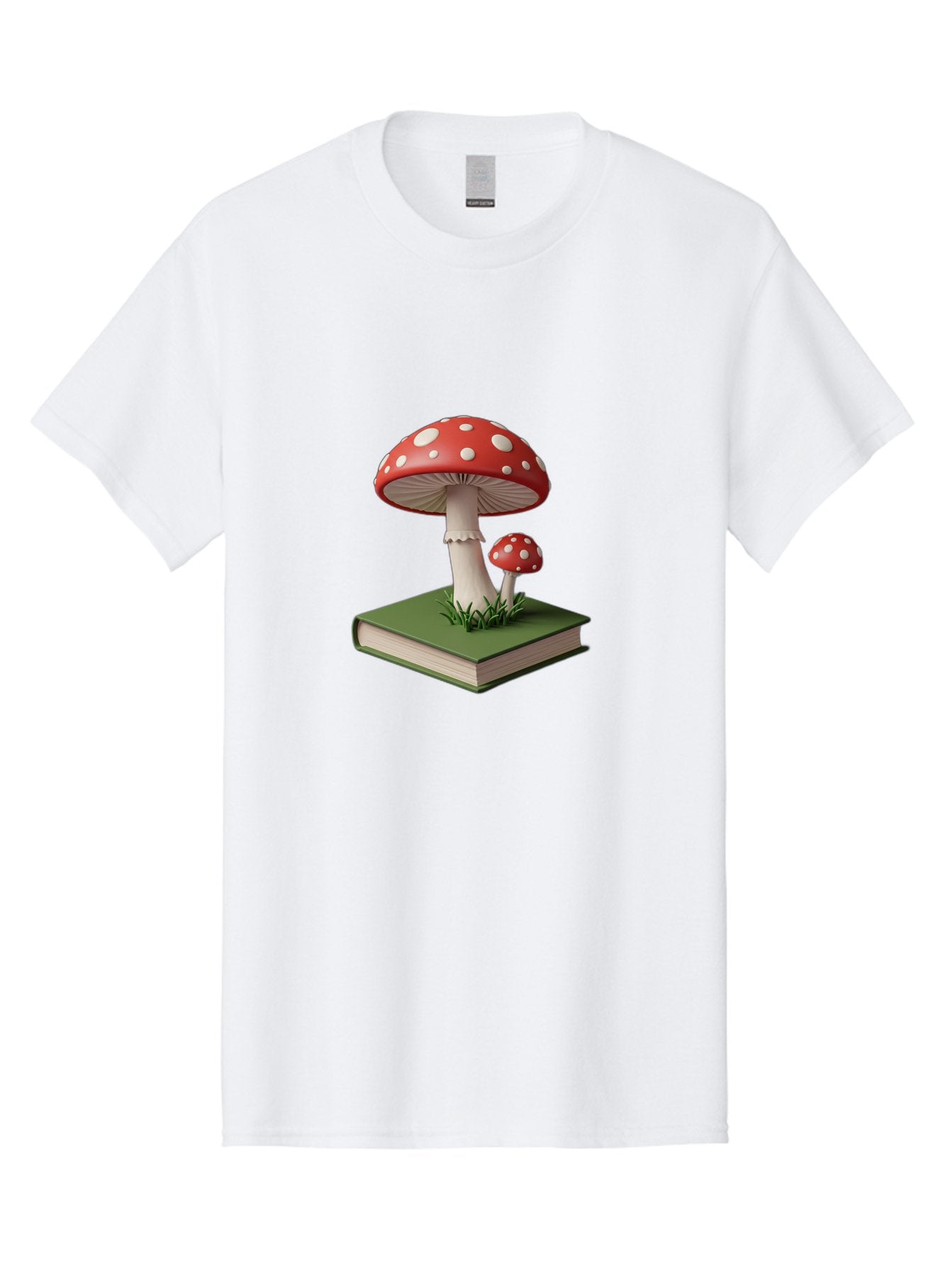 Mushrooms-On-Book-3 Men'S Graphic Tee, 100% Cotton, Comfortable Casual Summer Wear, Machine Washable, Vintage Camera, Old Camera, Antique Camera, Black Camera, Classic Photography, Photography Equipment, Nostalgic Device, Film Camera, Bag847 6