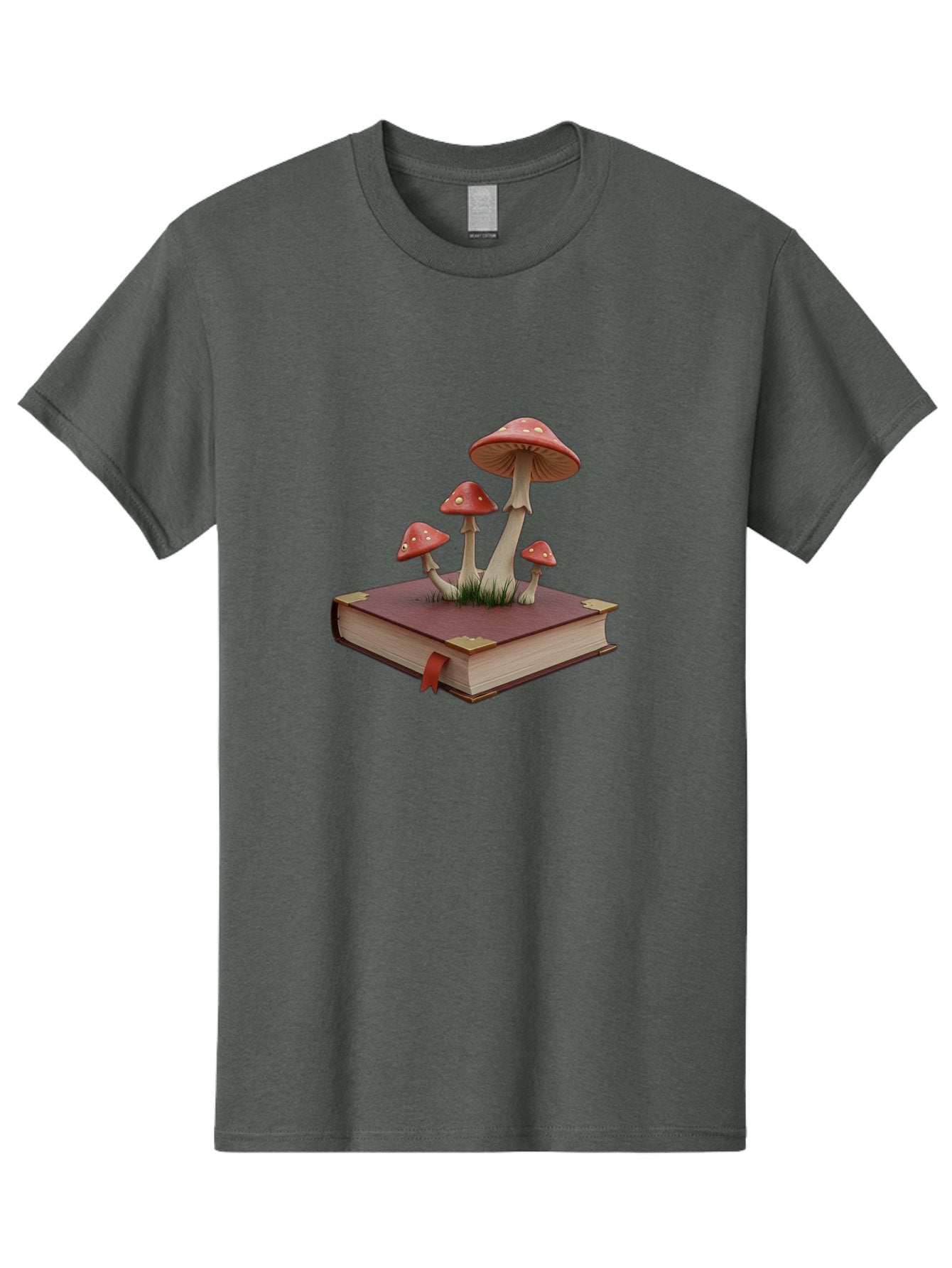 Mushrooms-On-Book Men'S Graphic Tee, 100% Cotton, Comfortable Casual Summer Wear, Machine Washable, Vintage Camera, Old Camera, Antique Camera, Black Camera, Classic Photography, Photography Equipment, Nostalgic Device, Film Camera, Camera Art Bag848