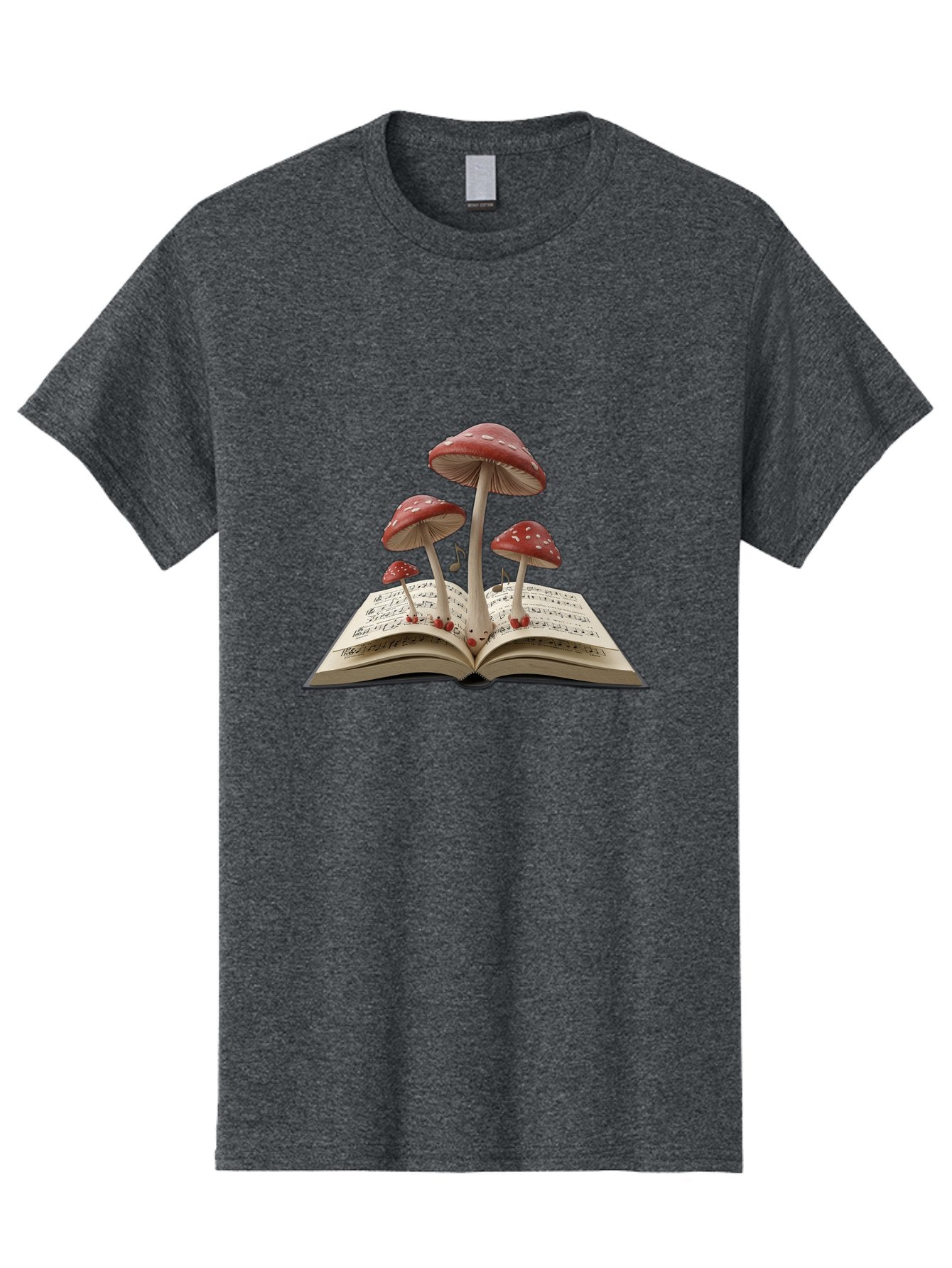Mushrooms-Rising-From-Open-Book Men'S Graphic Tee, 100% Cotton, Comfortable Casual Summer Wear, Machine Washable, Vintage Camera, Old Camera, Antique Camera, Black Camera, Classic Photography, Photography Equipment, Nostalgic Device, Bag849 15