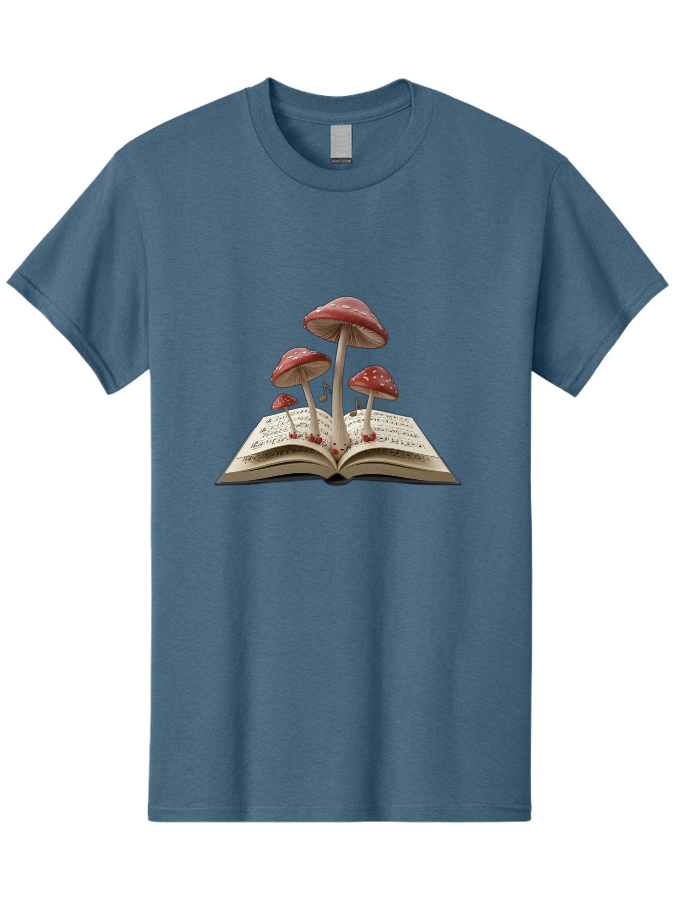 Mushrooms-Rising-From-Open-Book Men'S Graphic Tee, 100% Cotton, Comfortable Casual Summer Wear, Machine Washable, Vintage Camera, Old Camera, Antique Camera, Black Camera, Classic Photography, Photography Equipment, Nostalgic Device, Bag849 9