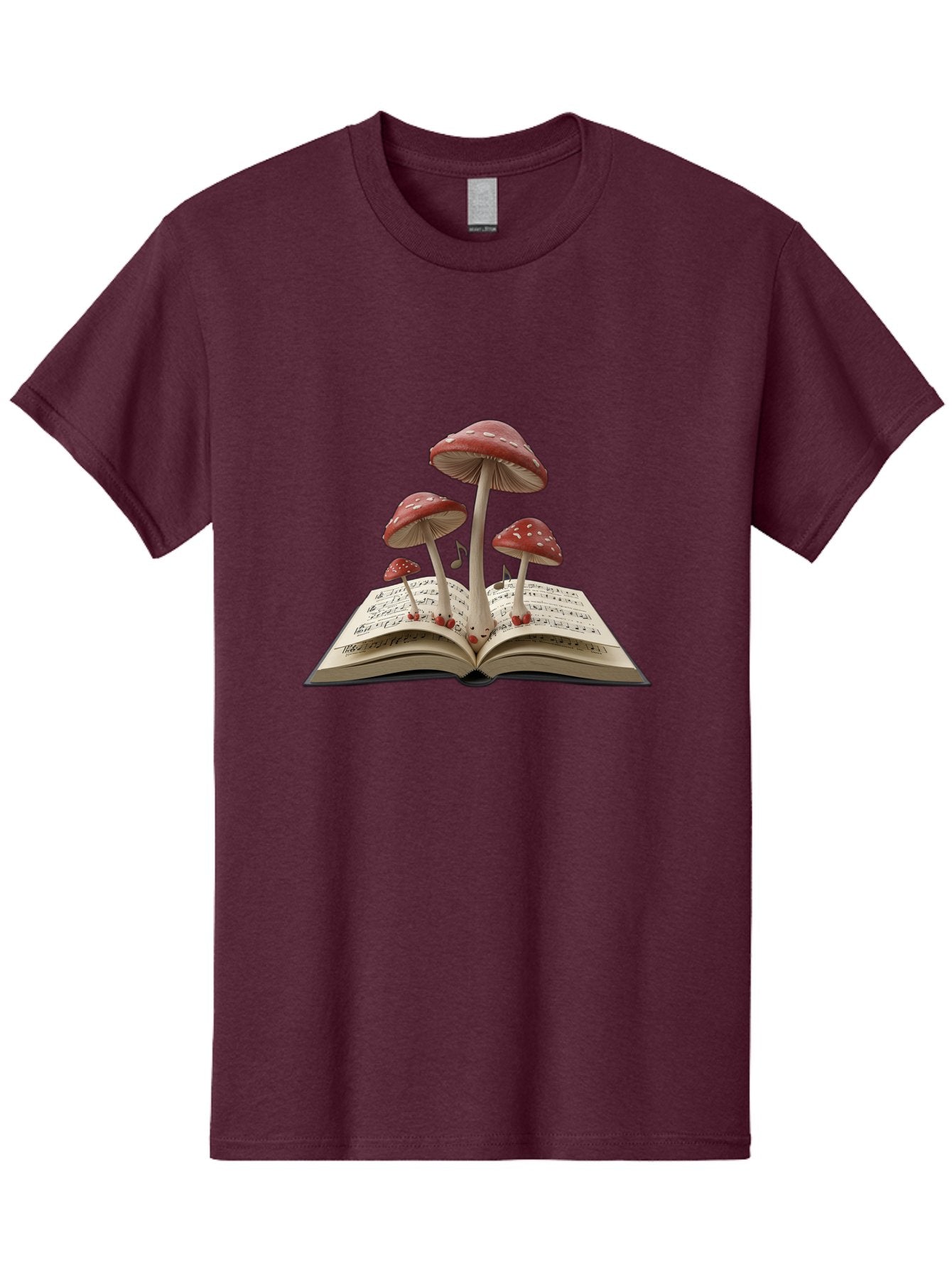 Mushrooms-Rising-From-Open-Book Men'S Graphic Tee, 100% Cotton, Comfortable Casual Summer Wear, Machine Washable, Vintage Camera, Old Camera, Antique Camera, Black Camera, Classic Photography, Photography Equipment, Nostalgic Device, Bag849 10