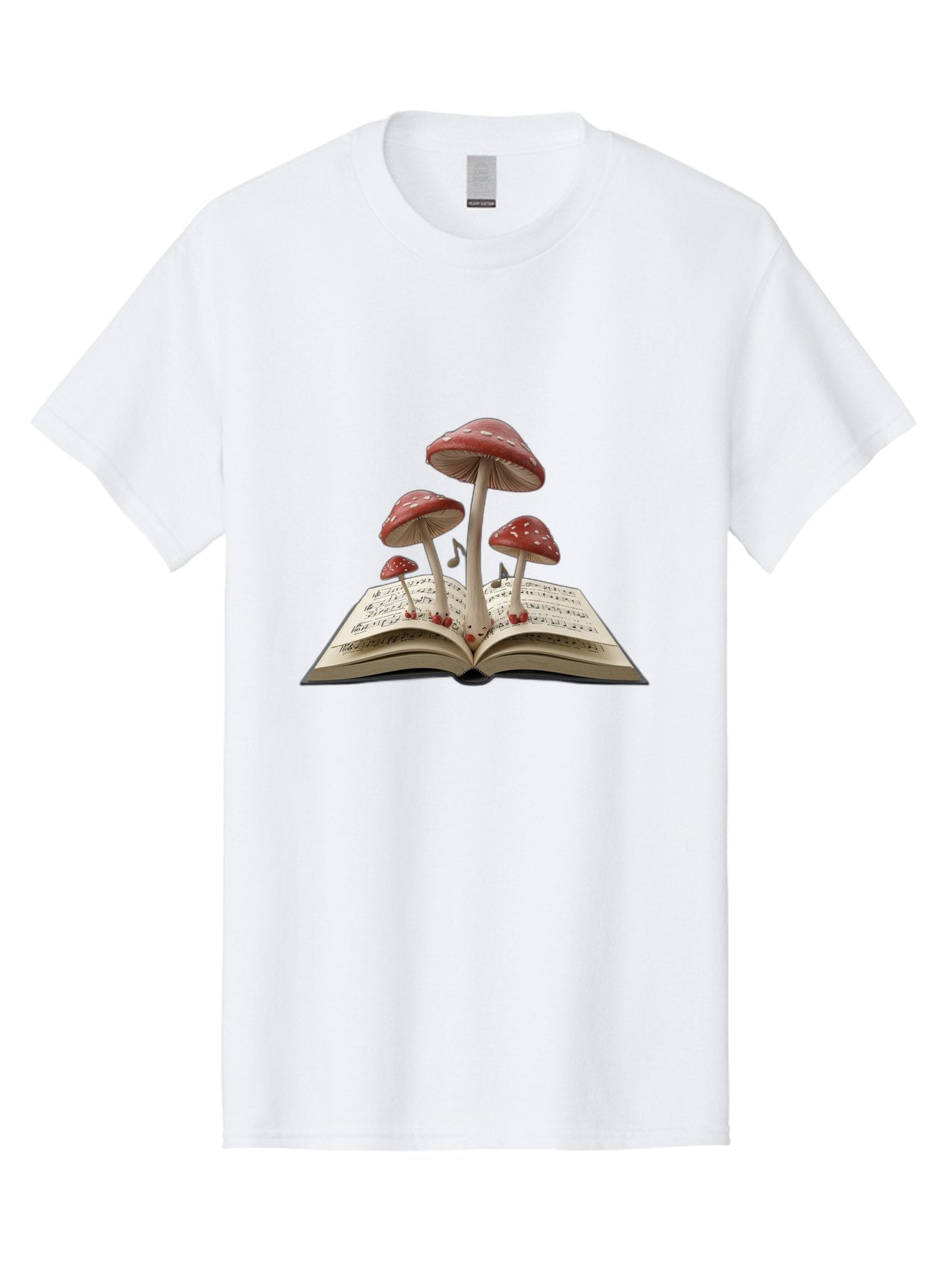 Mushrooms-Rising-From-Open-Book Men'S Graphic Tee, 100% Cotton, Comfortable Casual Summer Wear, Machine Washable, Vintage Camera, Old Camera, Antique Camera, Black Camera, Classic Photography, Photography Equipment, Nostalgic Device, Bag849 6