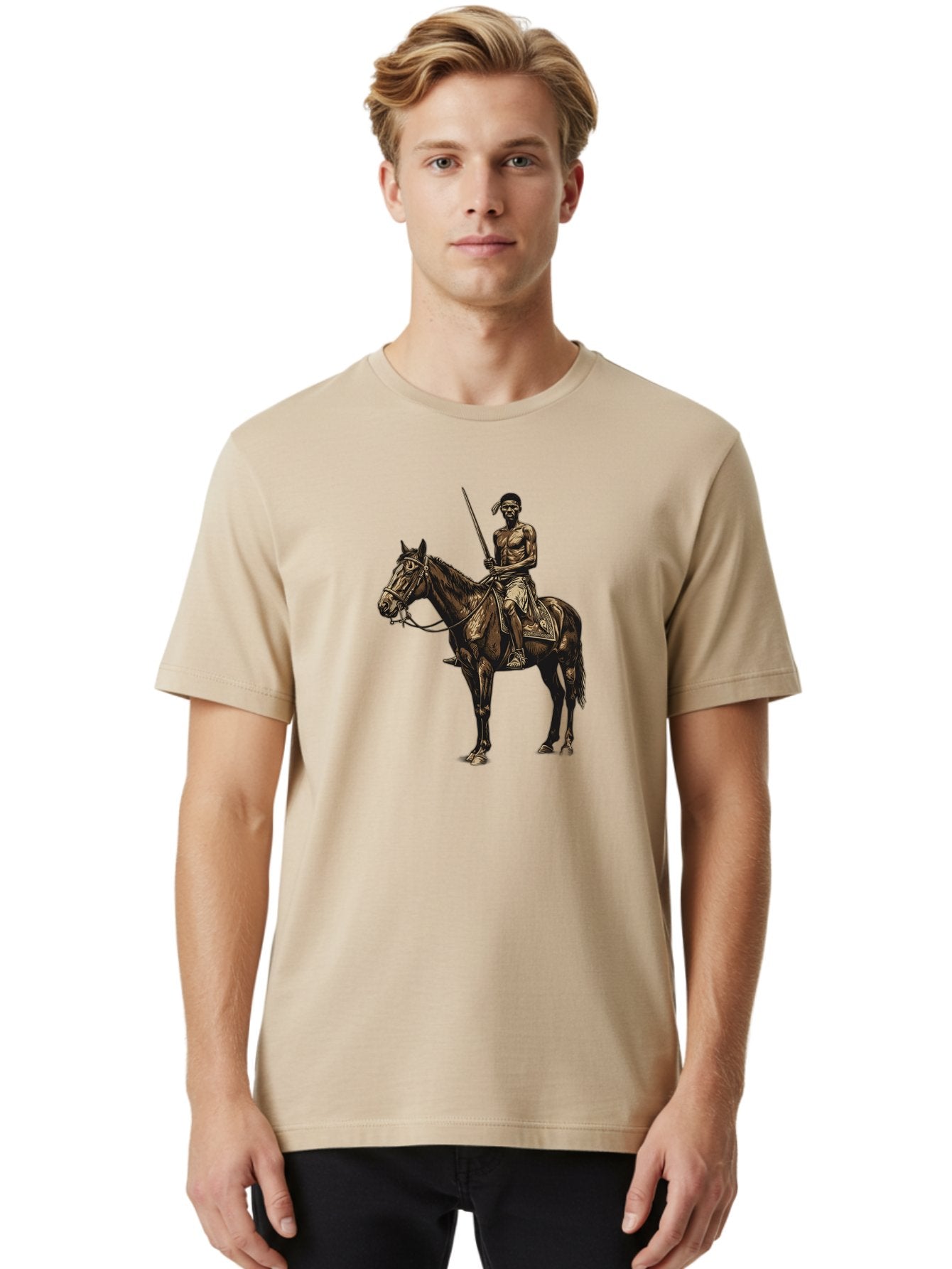 Native-American-Horseman Men'S Graphic Tee, 100% Cotton, Comfortable Casual Summer Wear, Machine Washable, Vintage Camera, Old Camera, Antique Camera, Black Camera, Classic Photography, Photography Equipment, Nostalgic Device, Film Camera, Bag852 17