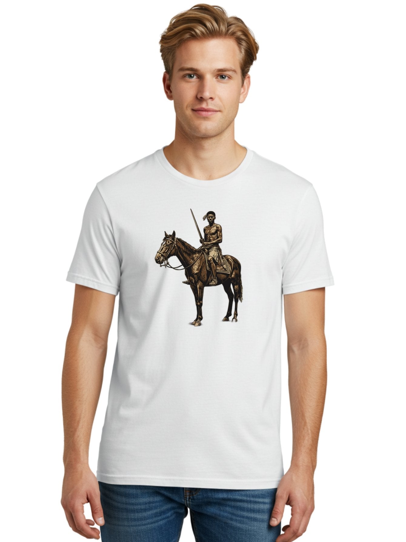 Native-American-Horseman Men'S Graphic Tee, 100% Cotton, Comfortable Casual Summer Wear, Machine Washable, Vintage Camera, Old Camera, Antique Camera, Black Camera, Classic Photography, Photography Equipment, Nostalgic Device, Film Camera, Bag852 19