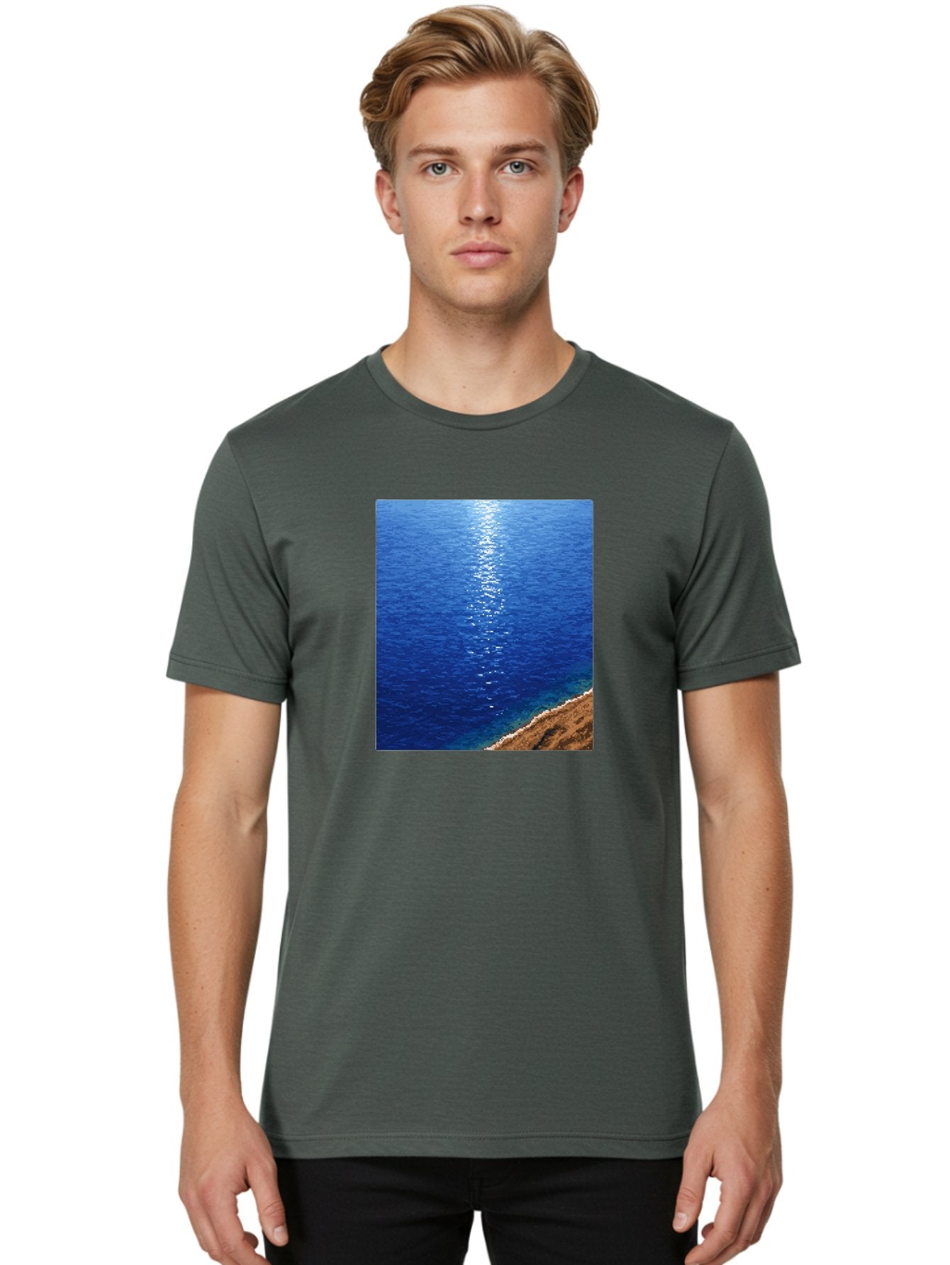 Ocean-Waves Men'S Graphic Tee, 100% Cotton, Comfortable Casual Summer Wear, Machine Washable, Vintage Camera, Old Camera, Antique Camera, Black Camera, Classic Photography, Photography Equipment, Nostalgic Device, Film Camera, Camera Art Bag868 22