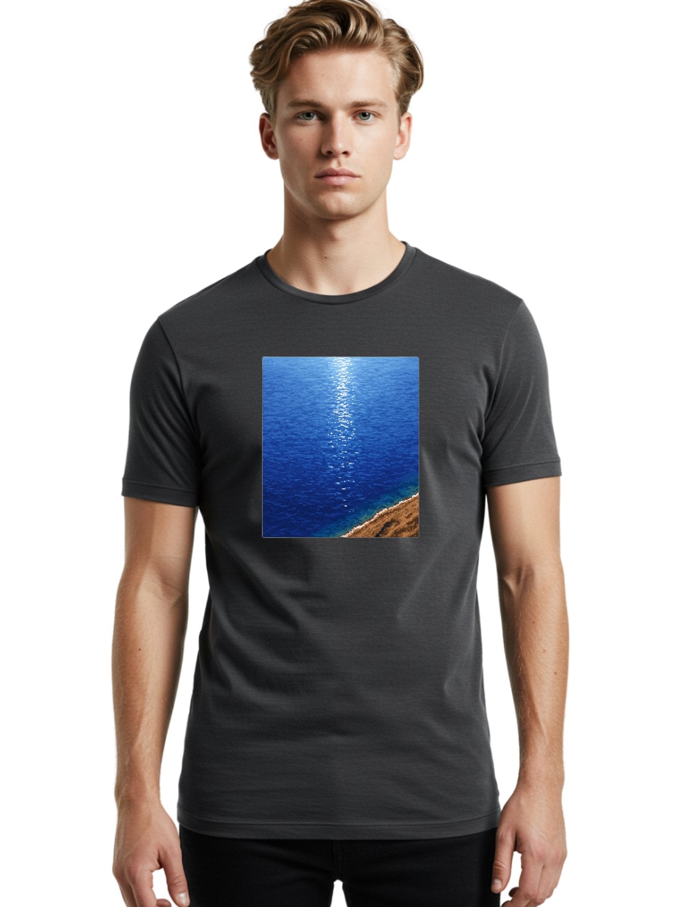 Ocean-Waves Men'S Graphic Tee, 100% Cotton, Comfortable Casual Summer Wear, Machine Washable, Vintage Camera, Old Camera, Antique Camera, Black Camera, Classic Photography, Photography Equipment, Nostalgic Device, Film Camera, Camera Art Bag868 18
