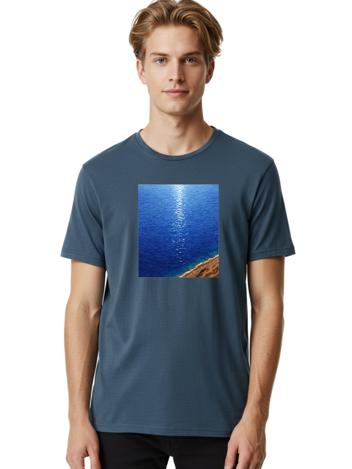 Ocean-Waves Men'S Graphic Tee, 100% Cotton, Comfortable Casual Summer Wear, Machine Washable, Vintage Camera, Old Camera, Antique Camera, Black Camera, Classic Photography, Photography Equipment, Nostalgic Device, Film Camera, Camera Art Bag868 24