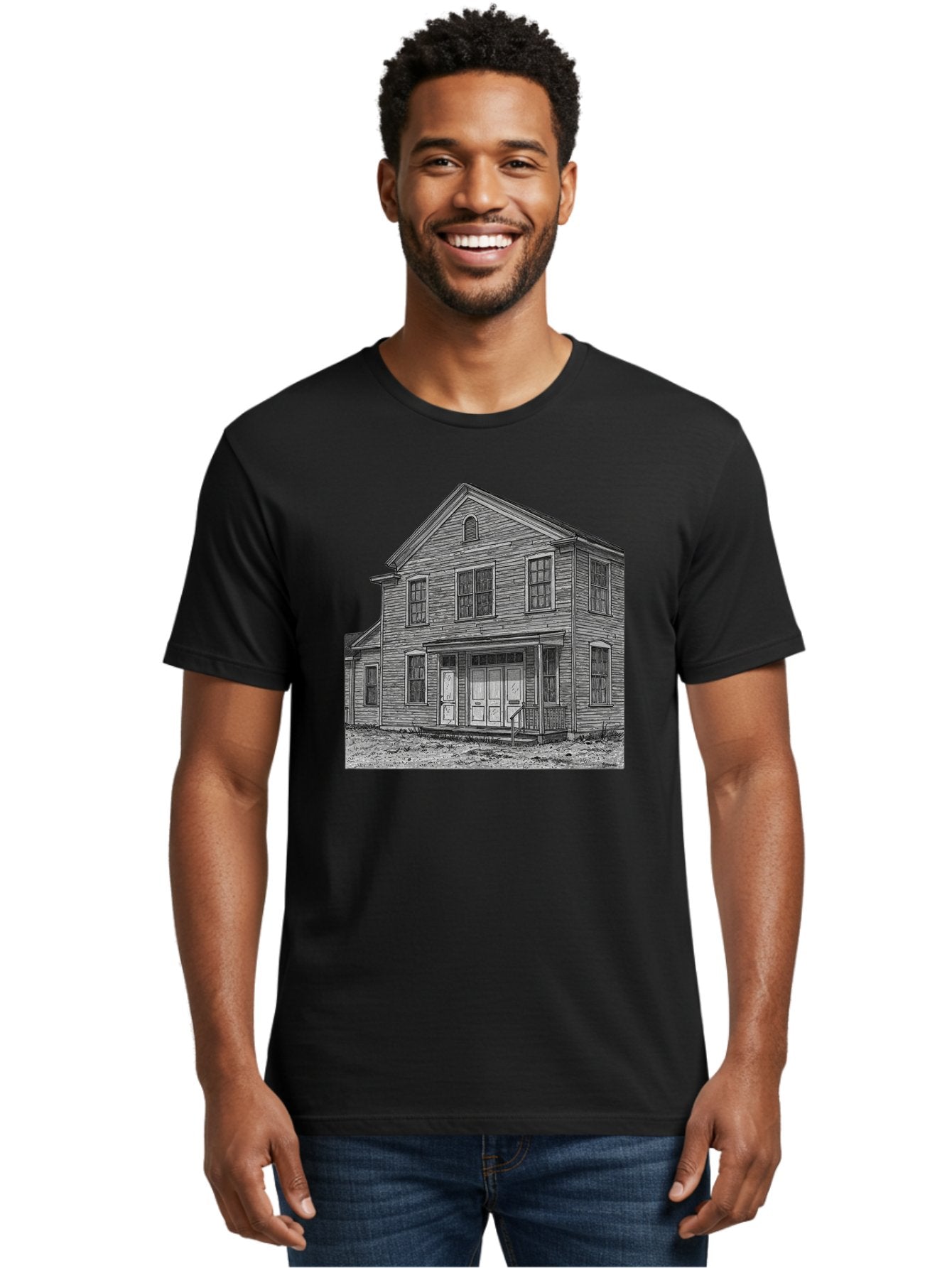 Old-House Men'S Graphic Tee, 100% Cotton, Comfortable Casual Summer Wear, Machine Washable, Vintage Camera, Old Camera, Antique Camera, Black Camera, Classic Photography, Photography Equipment, Nostalgic Device, Film Camera, Camera Art Bag870 26