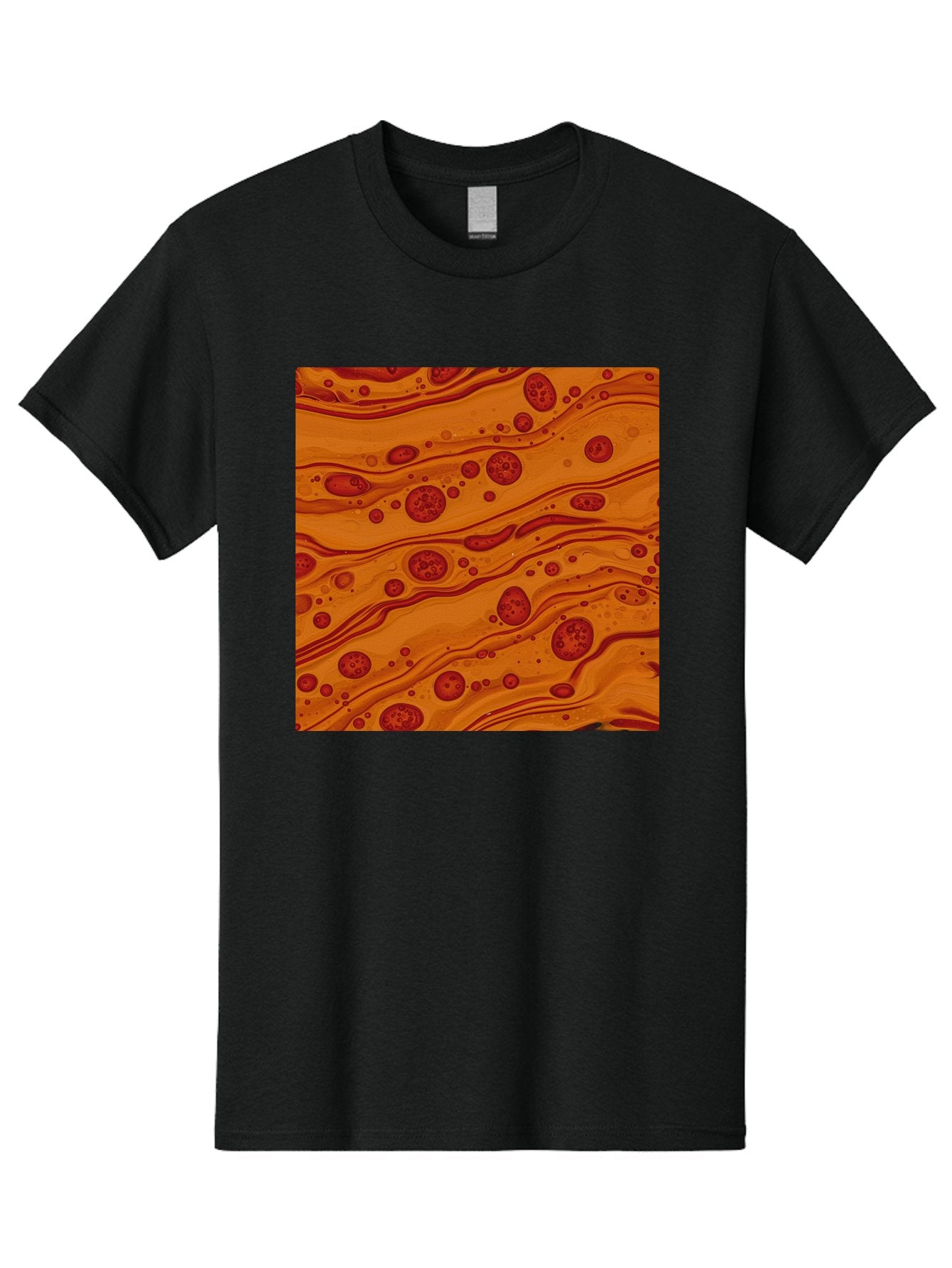Orange-Marble-Pattern Men'S Graphic Tee, 100% Cotton, Comfortable Casual Summer Wear, Machine Washable, Vintage Camera, Old Camera, Antique Camera, Black Camera, Classic Photography, Photography Equipment, Nostalgic Device, Film Camera, Bag885 14