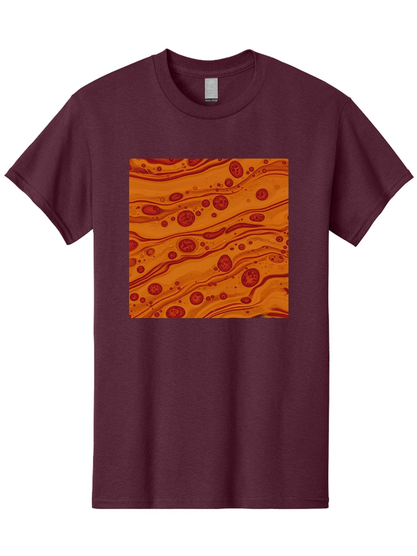 Orange-Marble-Pattern Men'S Graphic Tee, 100% Cotton, Comfortable Casual Summer Wear, Machine Washable, Vintage Camera, Old Camera, Antique Camera, Black Camera, Classic Photography, Photography Equipment, Nostalgic Device, Film Camera, Bag885 10