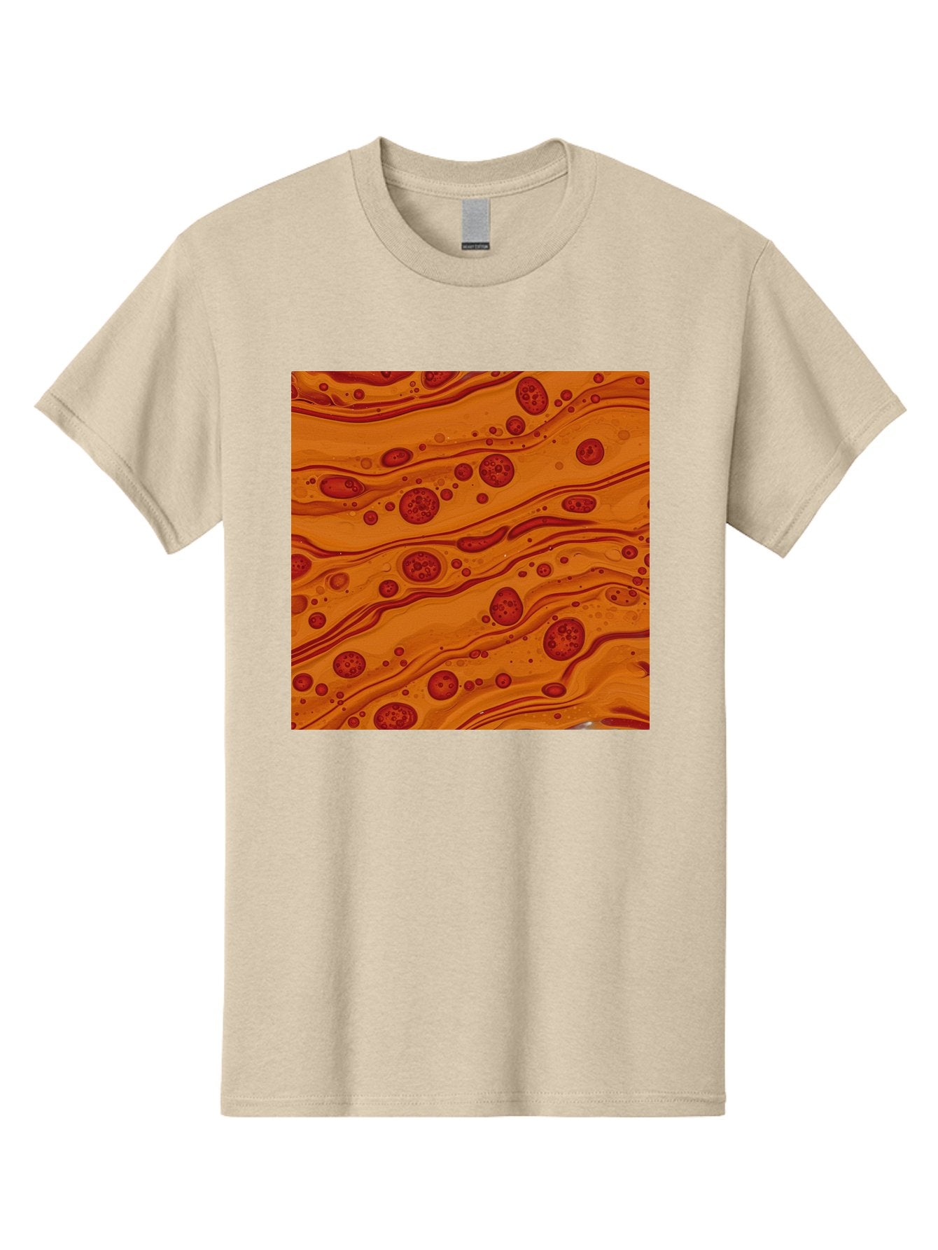 Orange-Marble-Pattern Men'S Graphic Tee, 100% Cotton, Comfortable Casual Summer Wear, Machine Washable, Vintage Camera, Old Camera, Antique Camera, Black Camera, Classic Photography, Photography Equipment, Nostalgic Device, Film Camera, Bag885