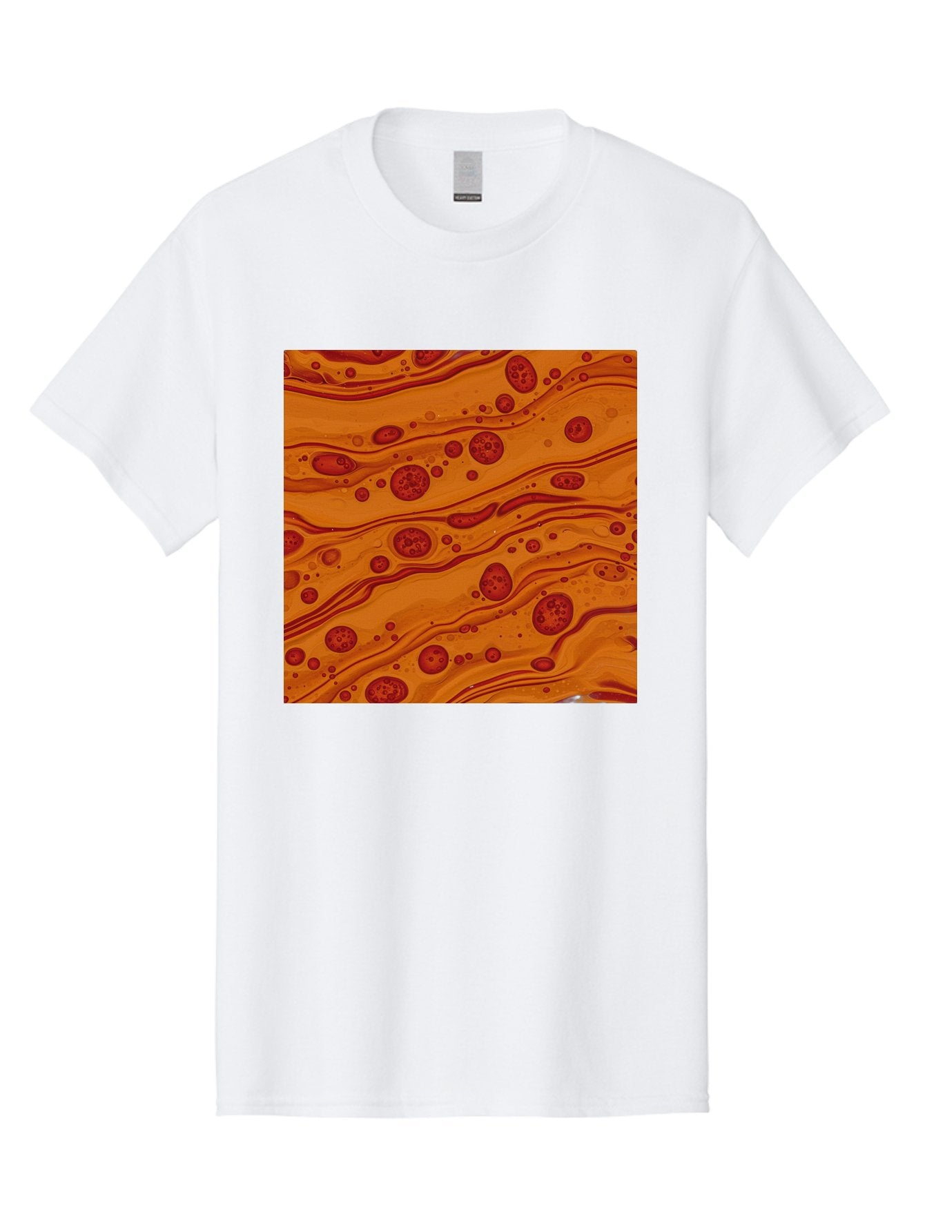 Orange-Marble-Pattern Men'S Graphic Tee, 100% Cotton, Comfortable Casual Summer Wear, Machine Washable, Vintage Camera, Old Camera, Antique Camera, Black Camera, Classic Photography, Photography Equipment, Nostalgic Device, Film Camera, Bag885 8