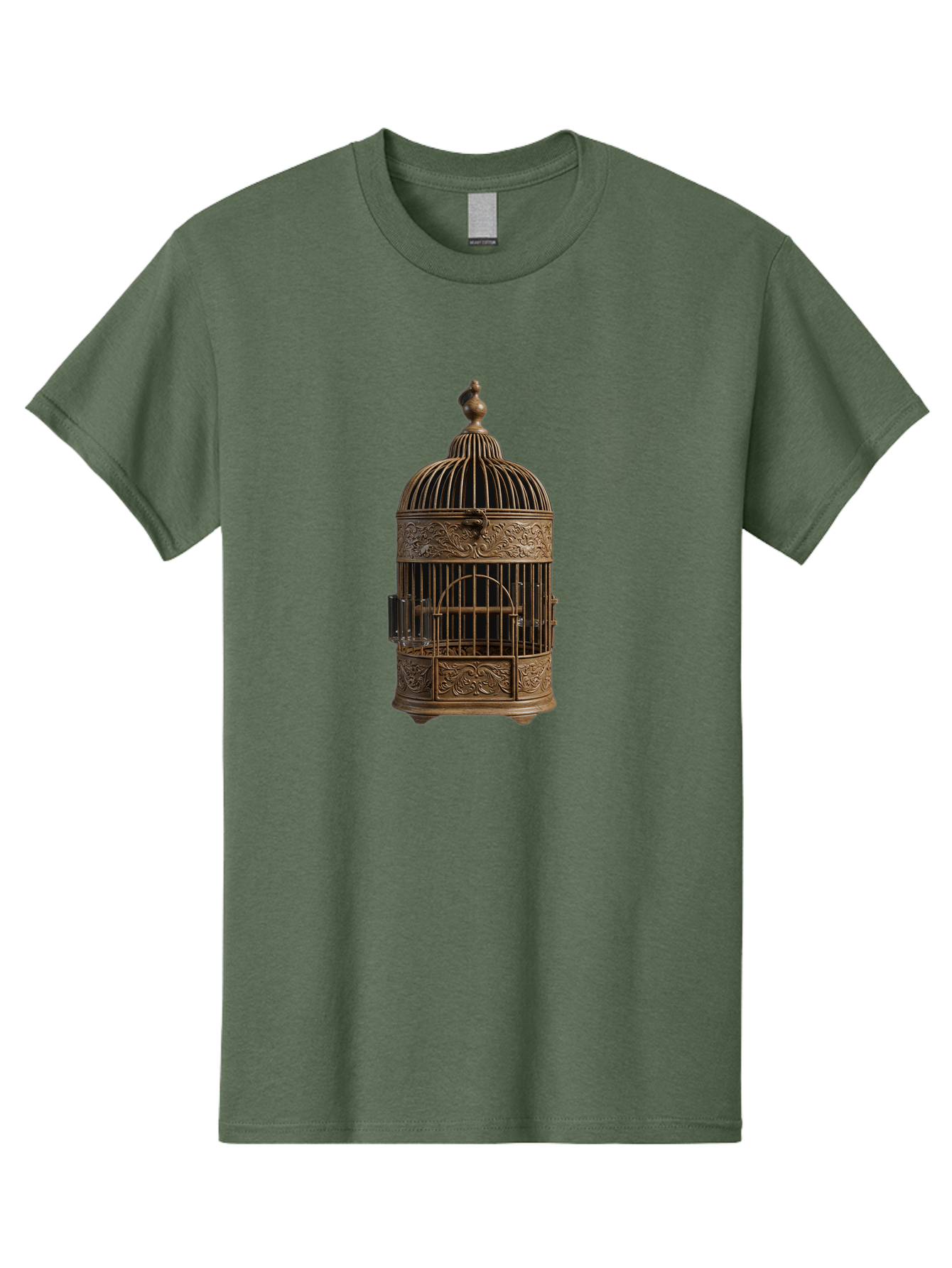 Ornate-Birdcage Men'S Graphic Tee, 100% Cotton, Comfortable Casual Summer Wear, Machine Washable, Vintage Camera, Old Camera, Antique Camera, Black Camera, Classic Photography, Photography Equipment, Nostalgic Device, Film Camera, Camera Art Bag895