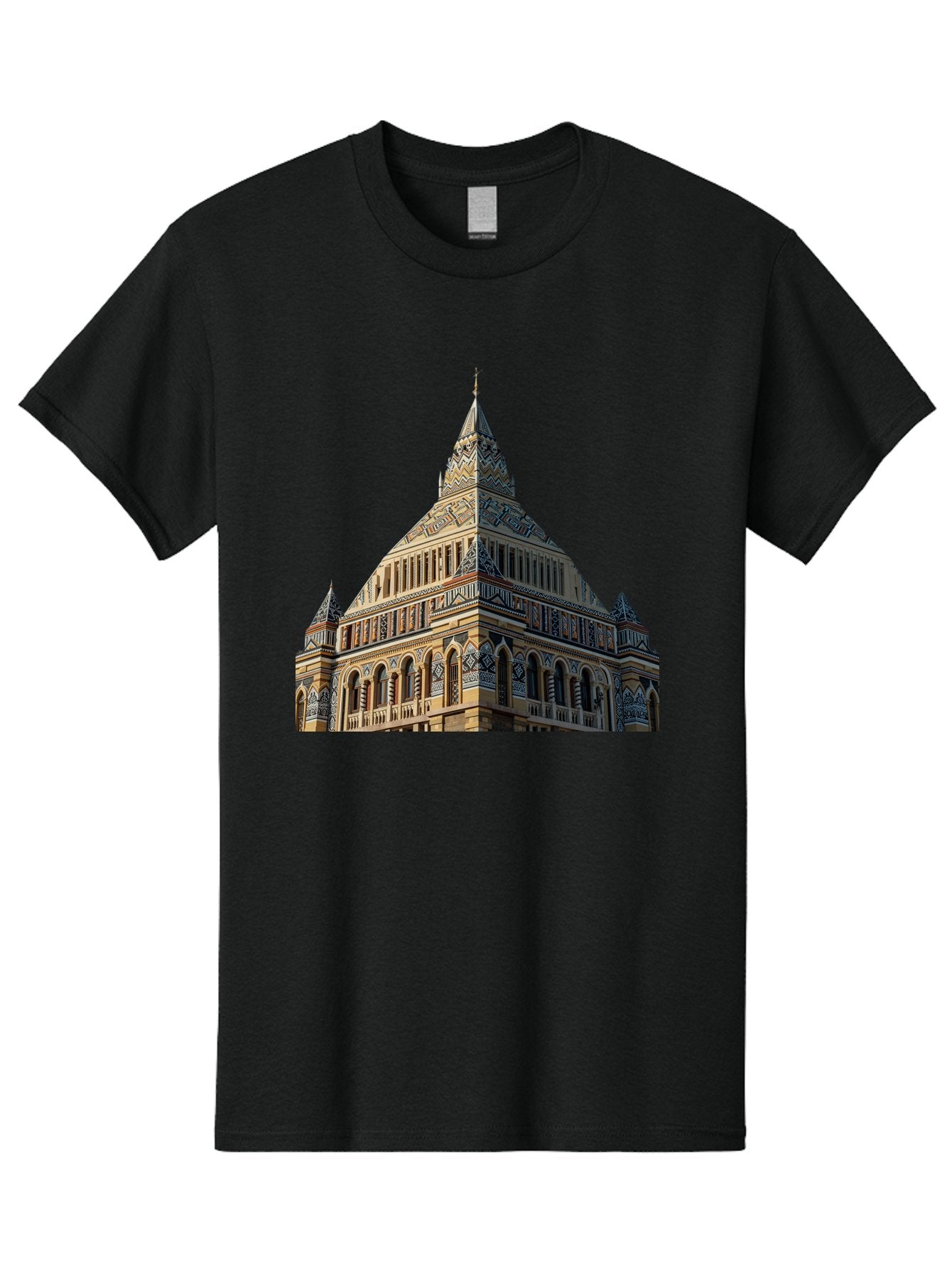 Ornate-Building Men'S Graphic Tee, 100% Cotton, Comfortable Casual Summer Wear, Machine Washable, Vintage Camera, Old Camera, Antique Camera, Black Camera, Classic Photography, Photography Equipment, Nostalgic Device, Film Camera, Camera Art Bag896 13