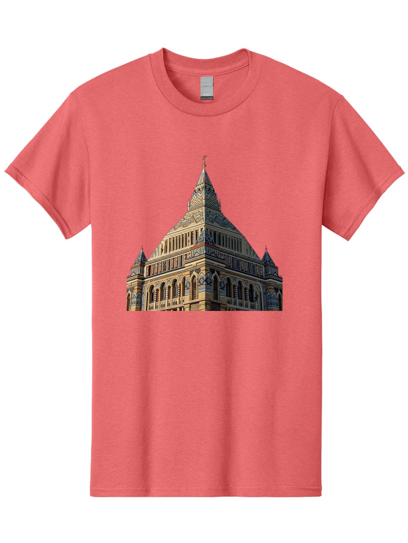 Ornate-Building Men'S Graphic Tee, 100% Cotton, Comfortable Casual Summer Wear, Machine Washable, Vintage Camera, Old Camera, Antique Camera, Black Camera, Classic Photography, Photography Equipment, Nostalgic Device, Film Camera, Camera Art Bag896