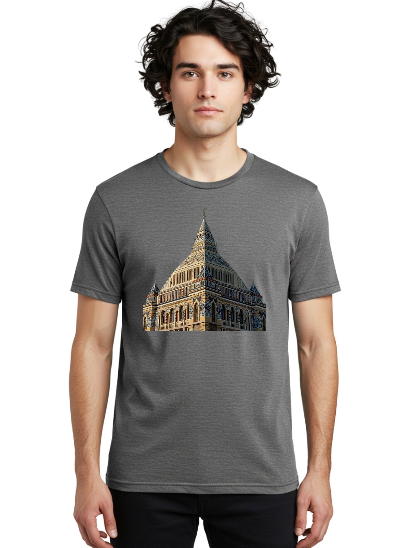 Ornate-Building Men'S Graphic Tee, 100% Cotton, Comfortable Casual Summer Wear, Machine Washable, Vintage Camera, Old Camera, Antique Camera, Black Camera, Classic Photography, Photography Equipment, Nostalgic Device, Film Camera, Camera Art Bag896 27