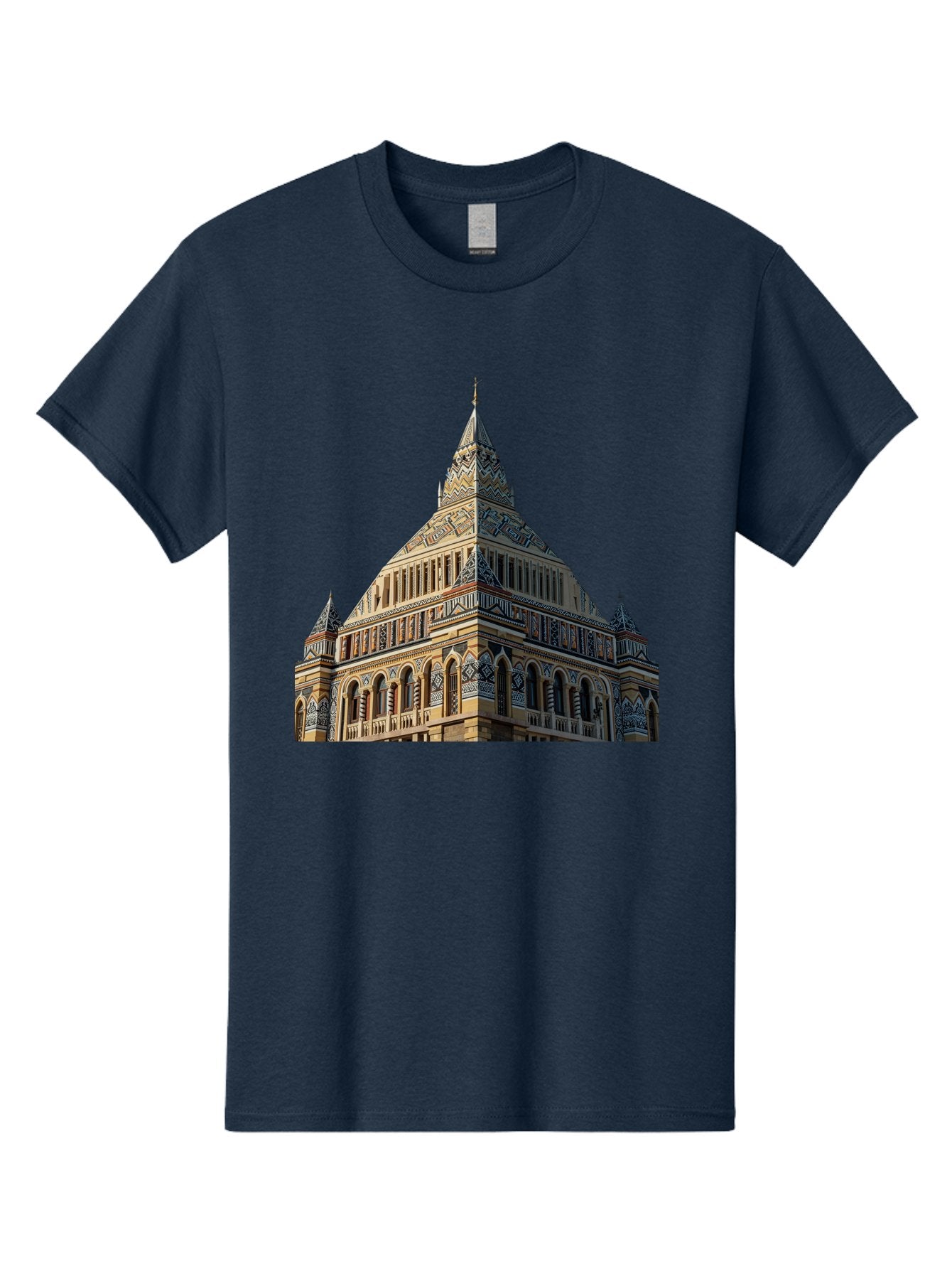 Ornate-Building Men'S Graphic Tee, 100% Cotton, Comfortable Casual Summer Wear, Machine Washable, Vintage Camera, Old Camera, Antique Camera, Black Camera, Classic Photography, Photography Equipment, Nostalgic Device, Film Camera, Camera Art Bag896 8