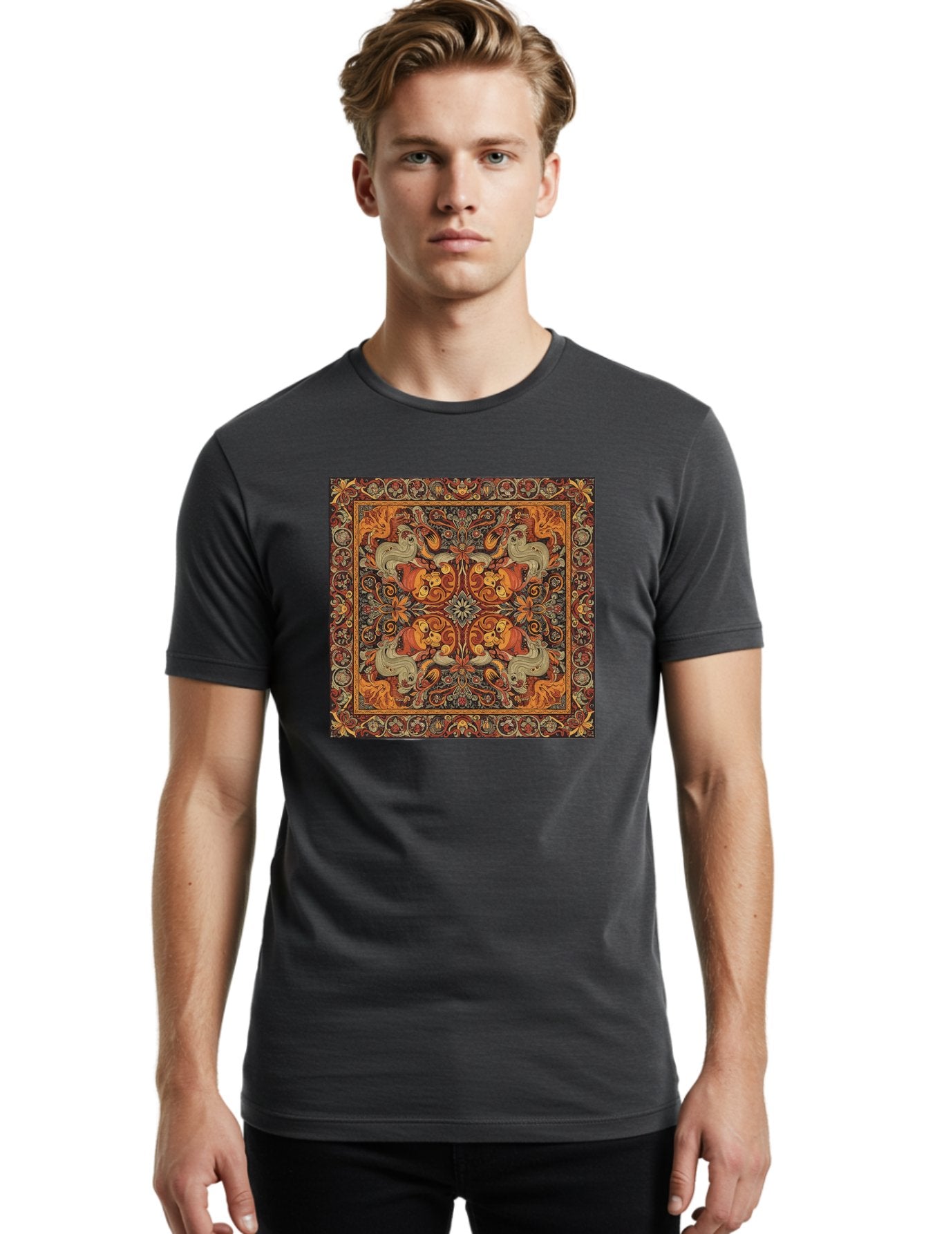 Ornate-Carpet Men'S Graphic Tee, 100% Cotton, Comfortable Casual Summer Wear, Machine Washable, Vintage Camera, Old Camera, Antique Camera, Black Camera, Classic Photography, Photography Equipment, Nostalgic Device, Film Camera, Camera Art Bag897 18