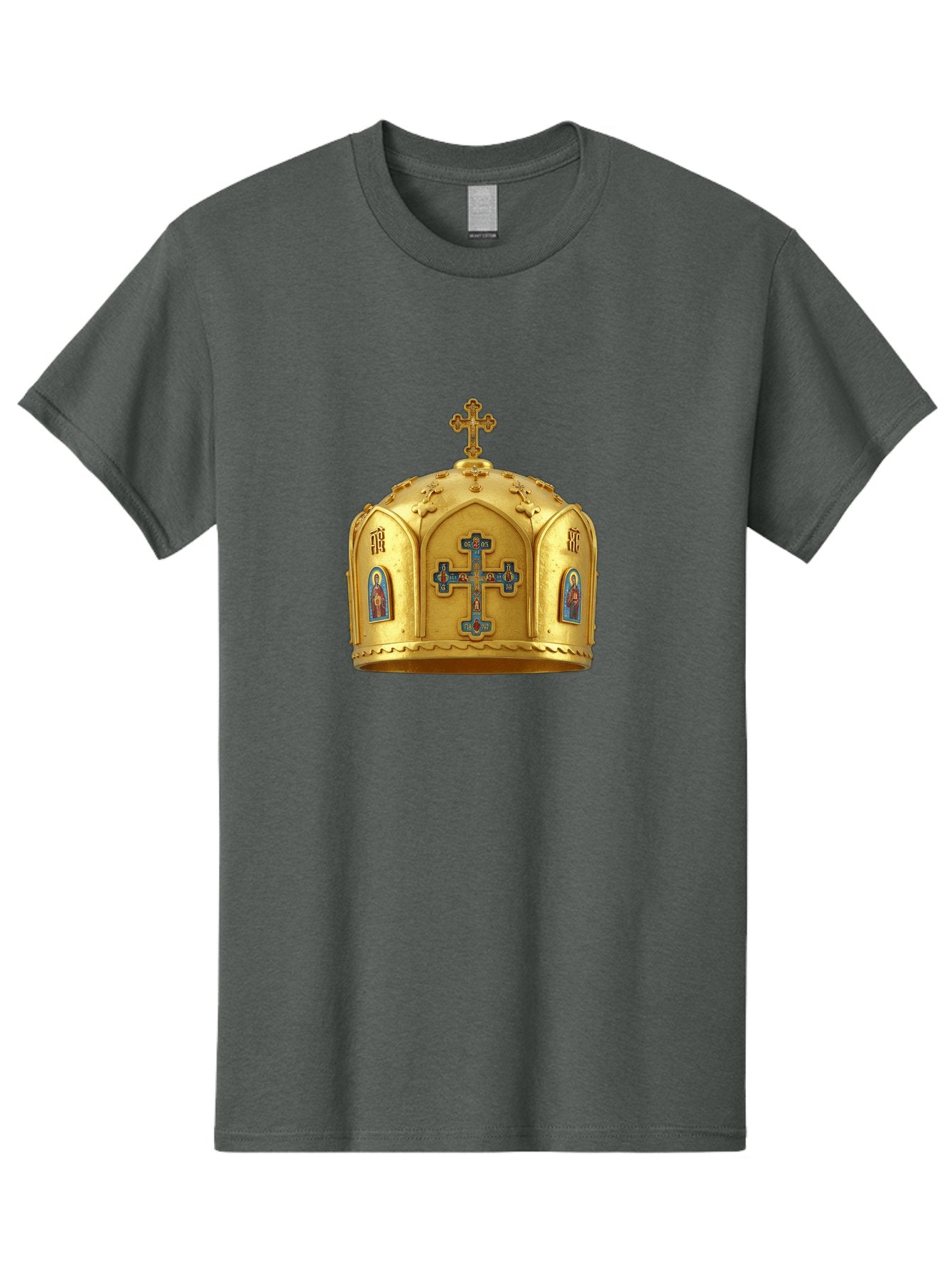 Orthodox-Crown-1 Men'S Graphic Tee, 100% Cotton, Comfortable Casual Summer Wear, Machine Washable, Vintage Camera, Old Camera, Antique Camera, Black Camera, Classic Photography, Photography Equipment, Nostalgic Device, Film Camera, Camera Art Bag904 11