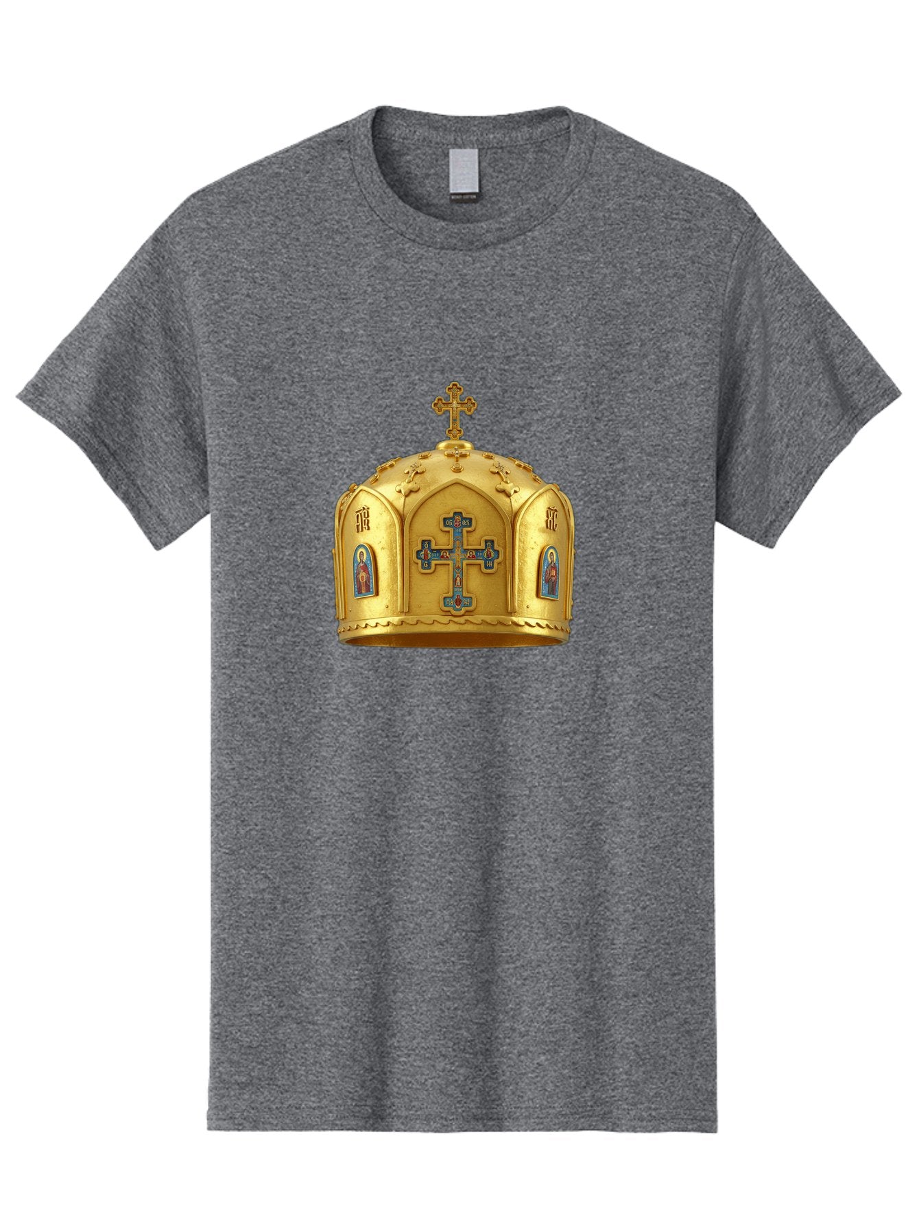 Orthodox-Crown-1 Men'S Graphic Tee, 100% Cotton, Comfortable Casual Summer Wear, Machine Washable, Vintage Camera, Old Camera, Antique Camera, Black Camera, Classic Photography, Photography Equipment, Nostalgic Device, Film Camera, Camera Art Bag904 12
