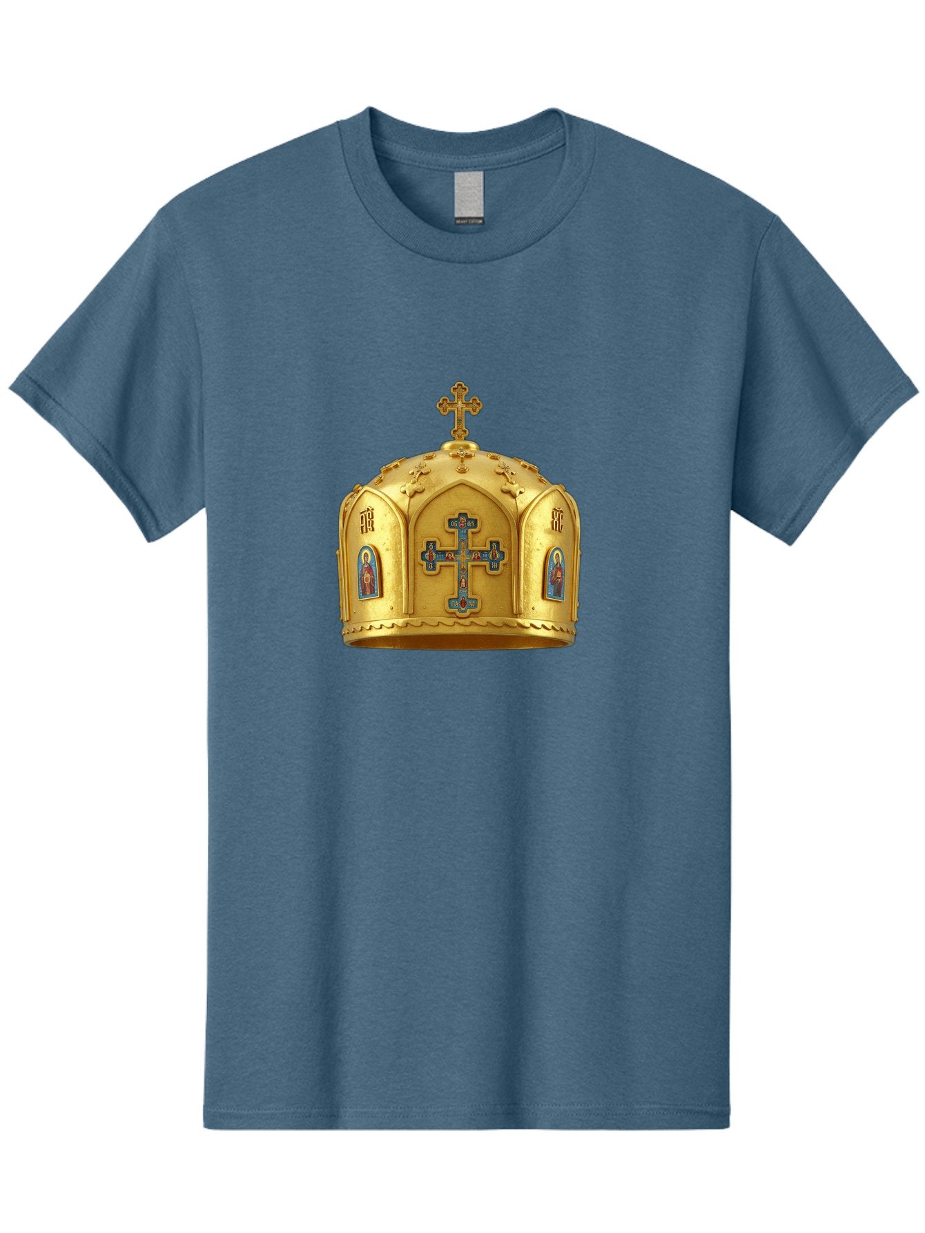 Orthodox-Crown-1 Men'S Graphic Tee, 100% Cotton, Comfortable Casual Summer Wear, Machine Washable, Vintage Camera, Old Camera, Antique Camera, Black Camera, Classic Photography, Photography Equipment, Nostalgic Device, Film Camera, Camera Art Bag904 3