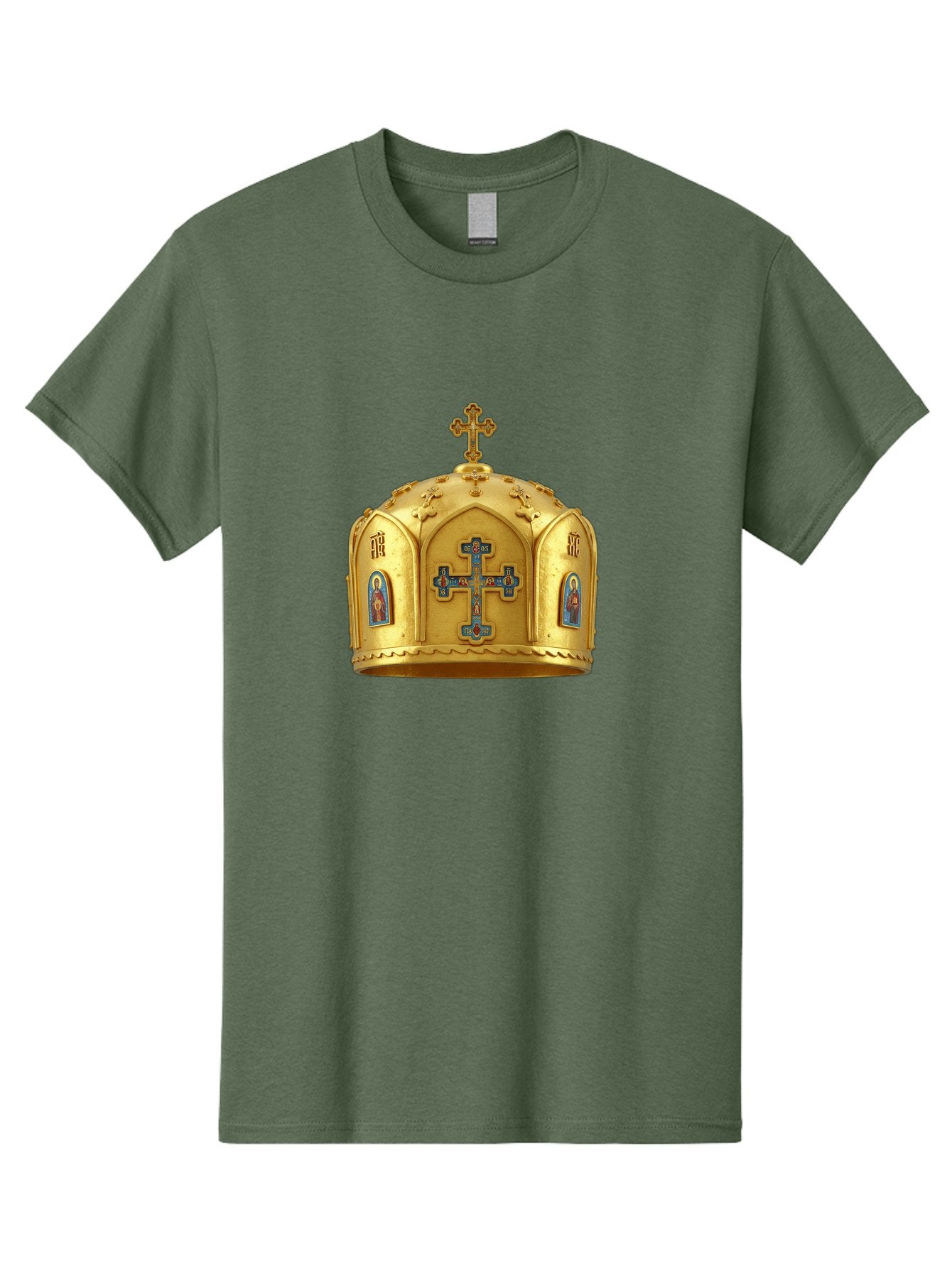 Orthodox-Crown-1 Men'S Graphic Tee, 100% Cotton, Comfortable Casual Summer Wear, Machine Washable, Vintage Camera, Old Camera, Antique Camera, Black Camera, Classic Photography, Photography Equipment, Nostalgic Device, Film Camera, Camera Art Bag904 5