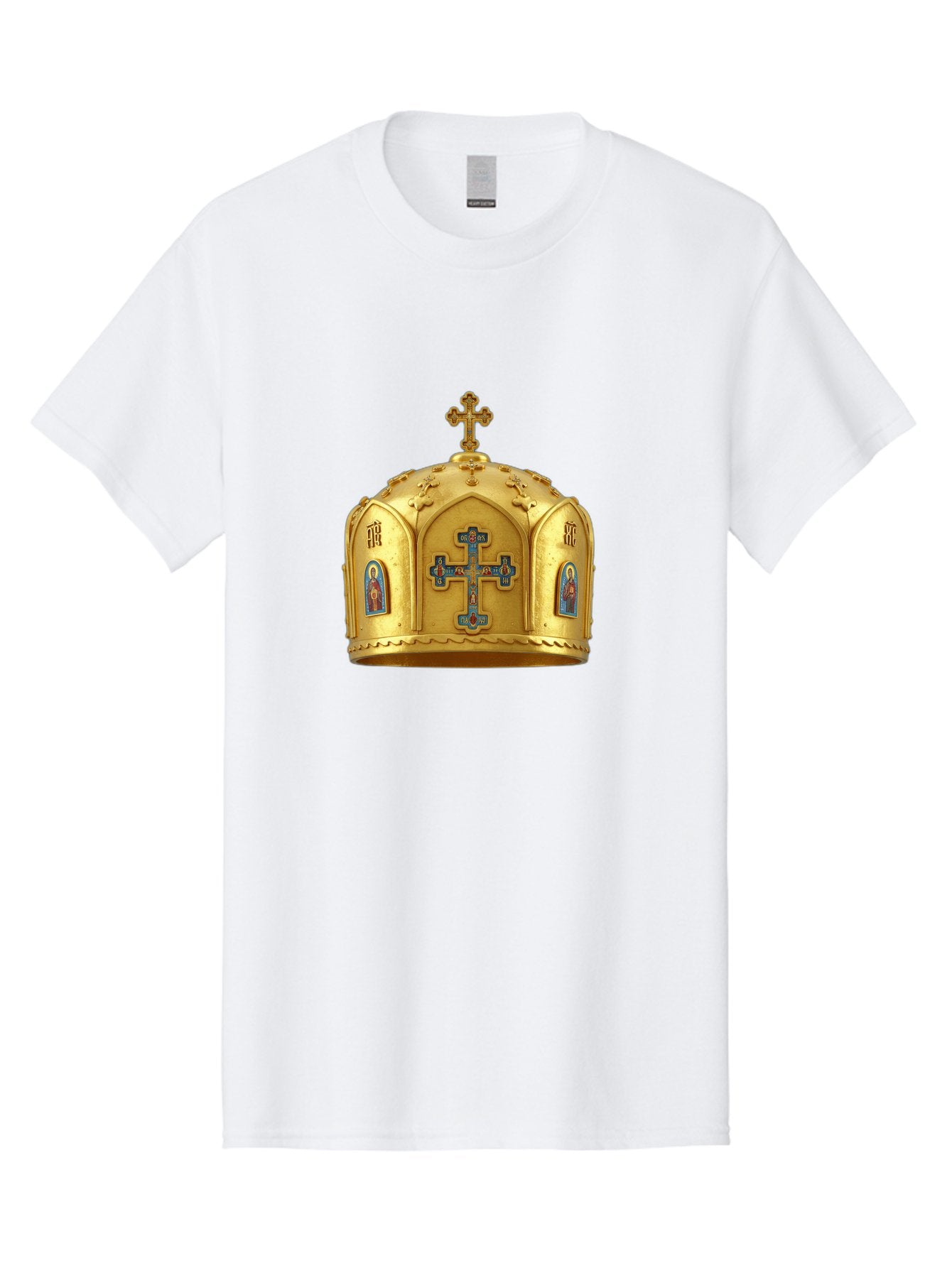 Orthodox-Crown-1 Men'S Graphic Tee, 100% Cotton, Comfortable Casual Summer Wear, Machine Washable, Vintage Camera, Old Camera, Antique Camera, Black Camera, Classic Photography, Photography Equipment, Nostalgic Device, Film Camera, Camera Art Bag904 15