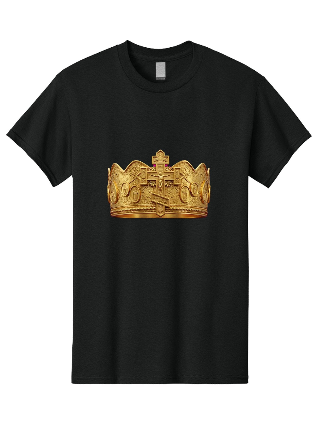 Orthodox-Crown-2 Men'S Graphic Tee, 100% Cotton, Comfortable Casual Summer Wear, Machine Washable, Vintage Camera, Old Camera, Antique Camera, Black Camera, Classic Photography, Photography Equipment, Nostalgic Device, Film Camera, Camera Art Bag905 9
