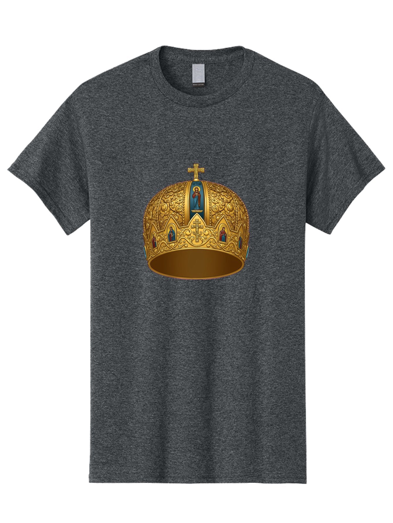 Orthodox-Crown-3 Men'S Graphic Tee, 100% Cotton, Comfortable Casual Summer Wear, Machine Washable, Vintage Camera, Old Camera, Antique Camera, Black Camera, Classic Photography, Photography Equipment, Nostalgic Device, Film Camera, Camera Art Bag906 3