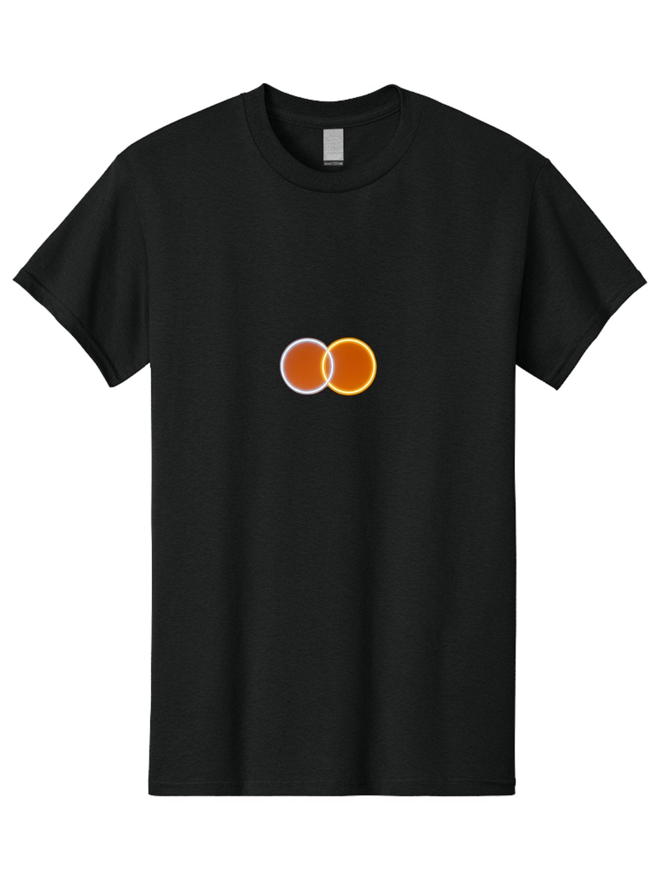 Overlapping-Circles-1 Men'S Graphic Tee, 100% Cotton, Comfortable Casual Summer Wear, Machine Washable, Vintage Camera, Old Camera, Antique Camera, Black Camera, Classic Photography, Photography Equipment, Nostalgic Device, Film Camera, Bag910