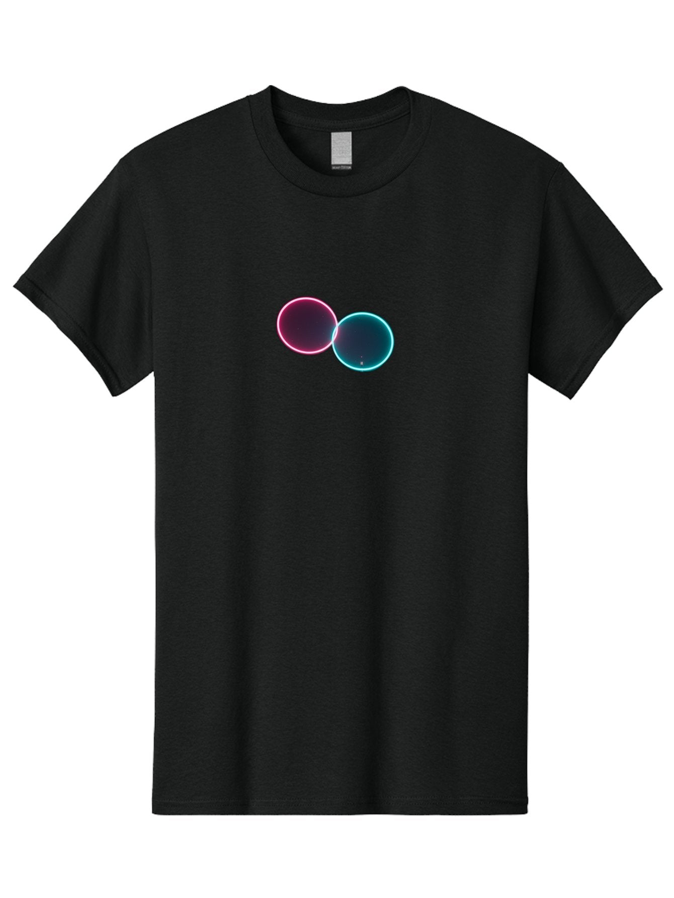Overlapping-Circles-2 Men'S Graphic Tee, 100% Cotton, Comfortable Casual Summer Wear, Machine Washable, Vintage Camera, Old Camera, Antique Camera, Black Camera, Classic Photography, Photography Equipment, Nostalgic Device, Film Camera, Bag911 9