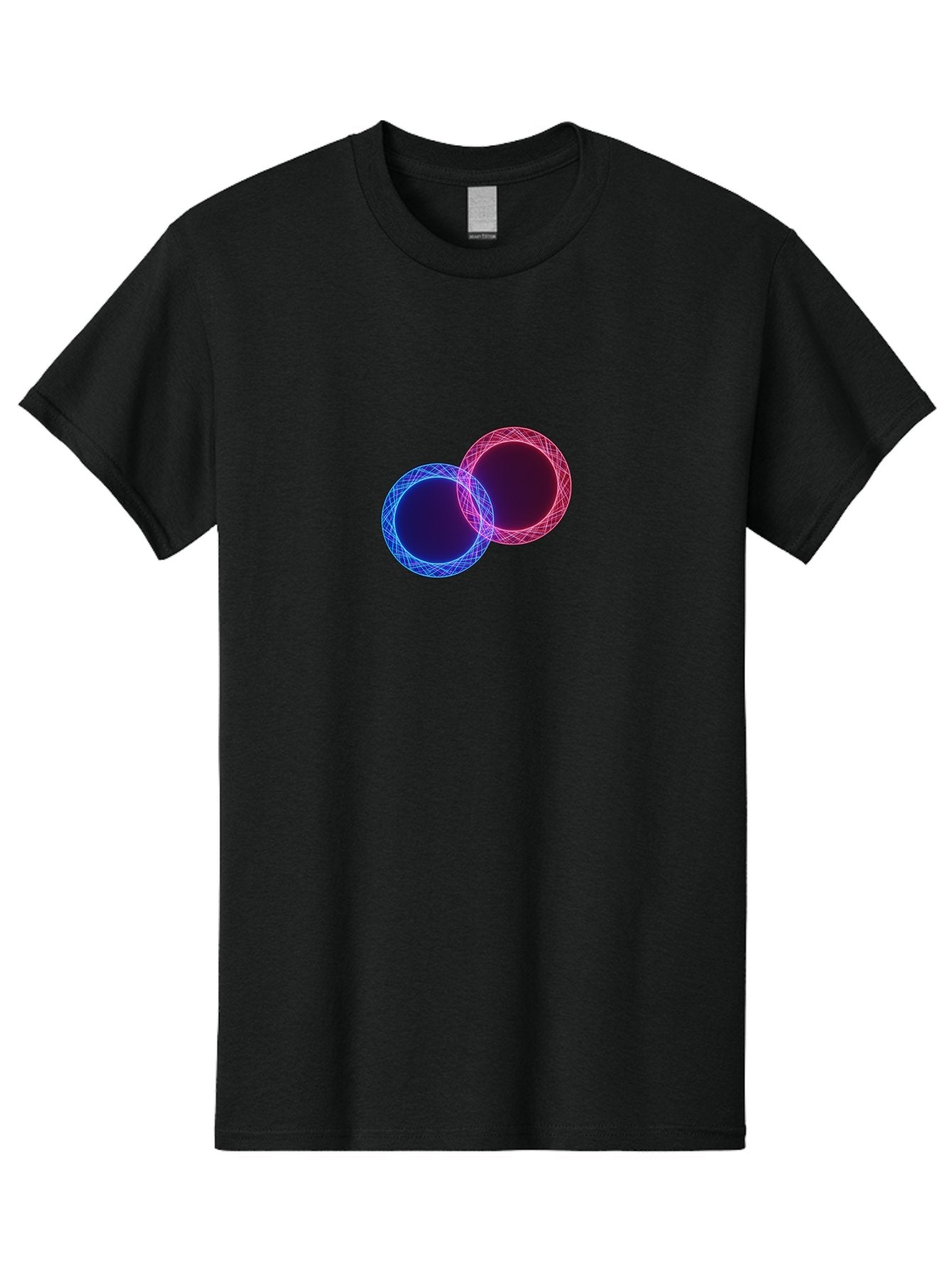Overlapping-Circles-4 Men'S Graphic Tee, 100% Cotton, Comfortable Casual Summer Wear, Machine Washable, Vintage Camera, Old Camera, Antique Camera, Black Camera, Classic Photography, Photography Equipment, Nostalgic Device, Film Camera, Bag913 4