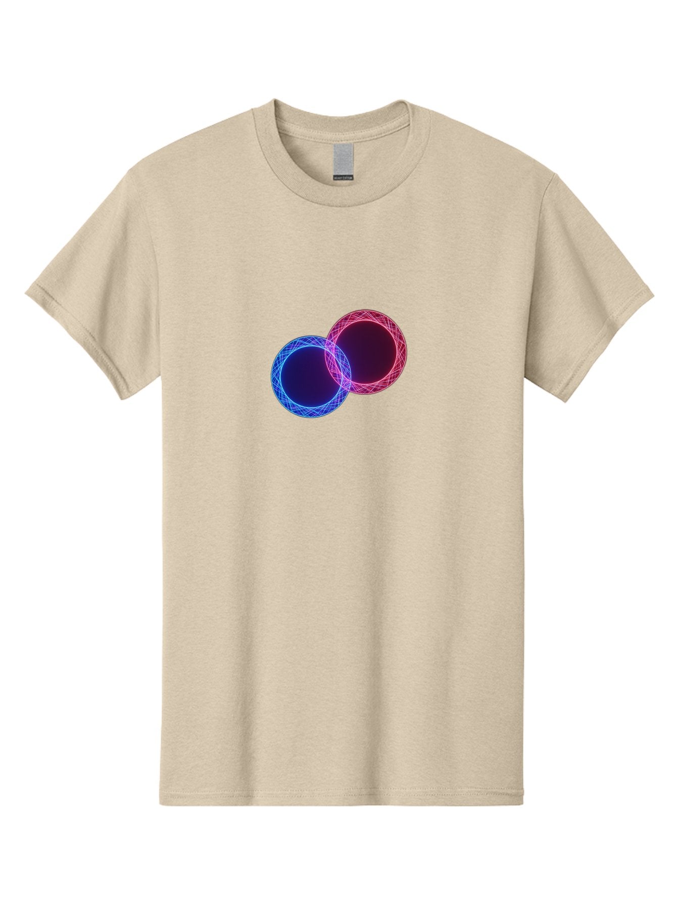 Overlapping-Circles-4 Men'S Graphic Tee, 100% Cotton, Comfortable Casual Summer Wear, Machine Washable, Vintage Camera, Old Camera, Antique Camera, Black Camera, Classic Photography, Photography Equipment, Nostalgic Device, Film Camera, Bag913