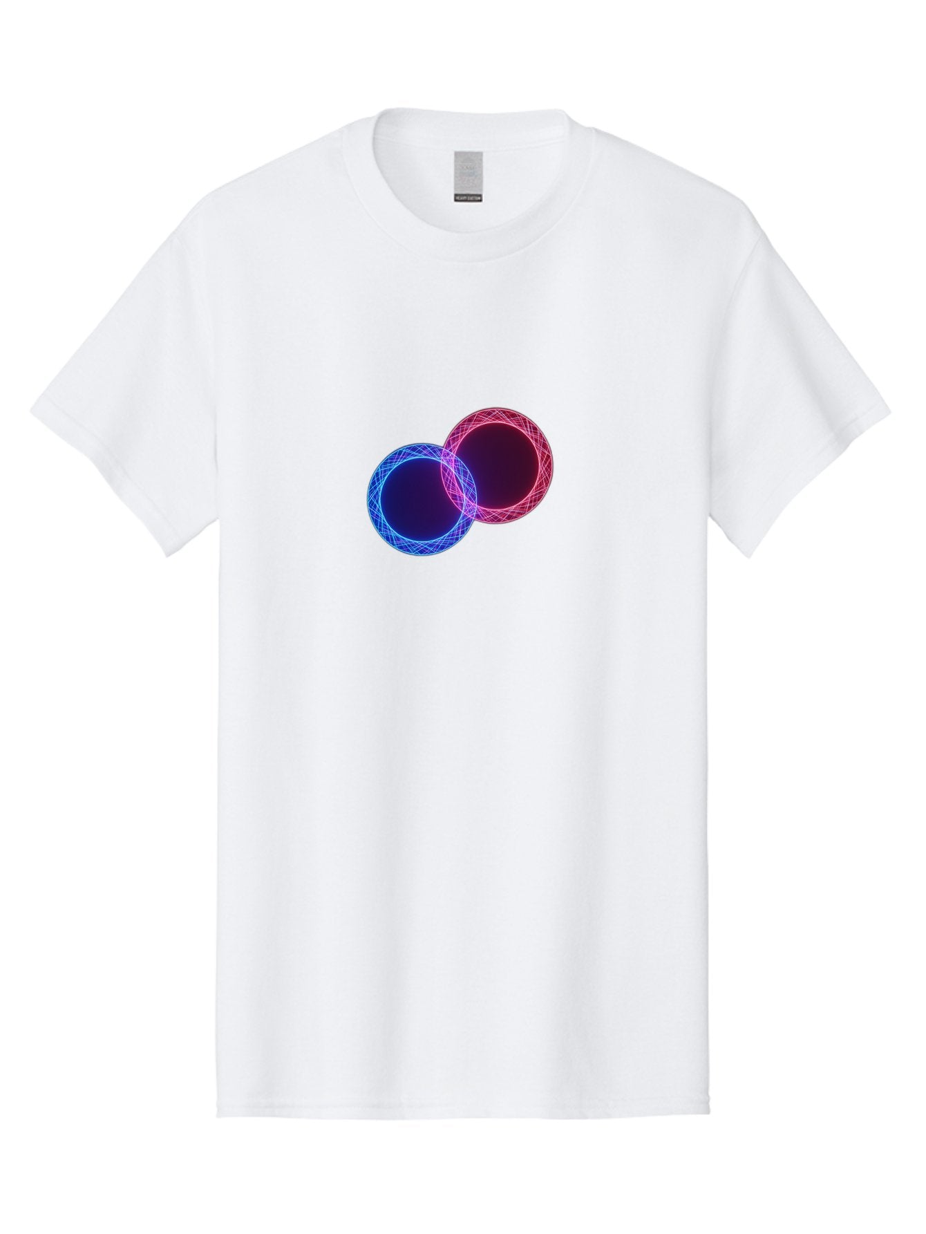 Overlapping-Circles-4 Men'S Graphic Tee, 100% Cotton, Comfortable Casual Summer Wear, Machine Washable, Vintage Camera, Old Camera, Antique Camera, Black Camera, Classic Photography, Photography Equipment, Nostalgic Device, Film Camera, Bag913 3